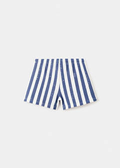 Striped boxer swimsuit — Blue 6