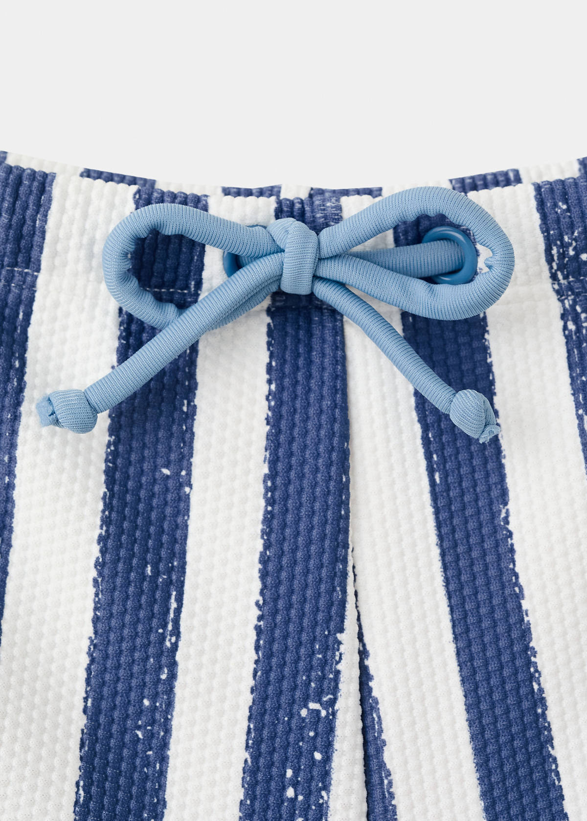 Striped boxer swimsuit — Blue
