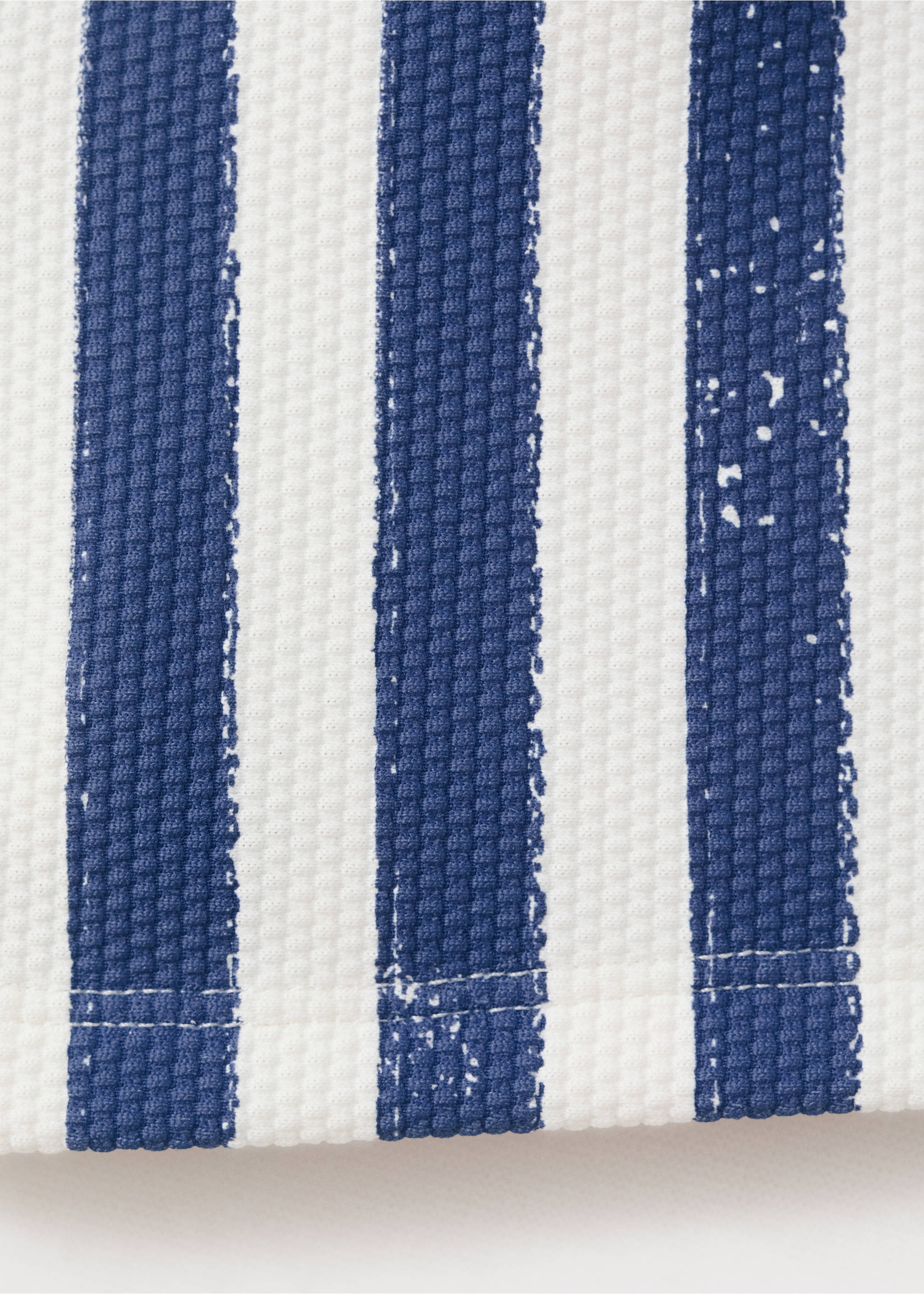 Striped boxer swimsuit - Details of the article 0, Blue. Ref: 27087902-00.