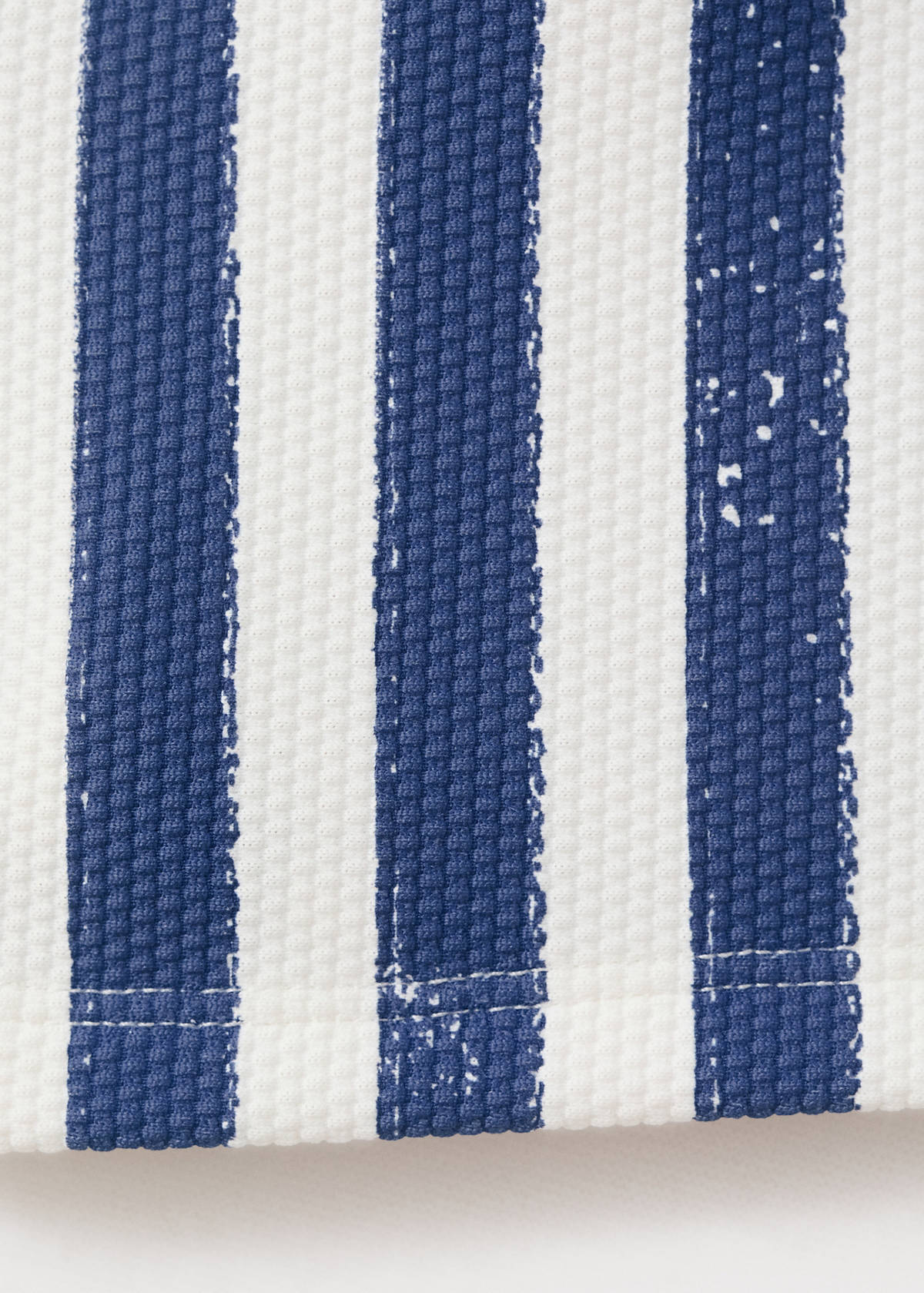 Striped boxer swimsuit — Blue