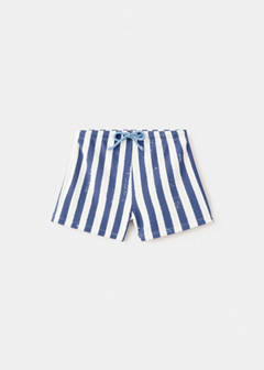 Striped boxer swimsuit — Blue 2