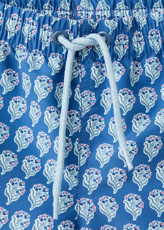 Printed swimming trunks — Navy 4
