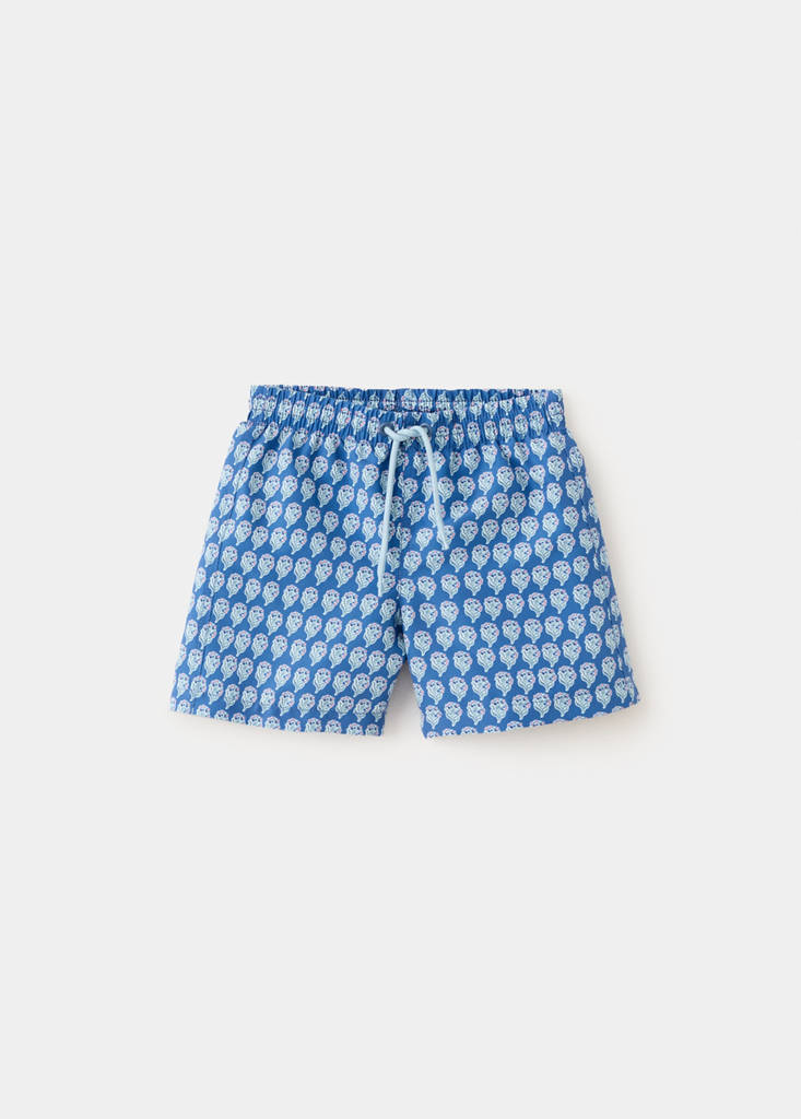 Printed swimming trunks — Navy
