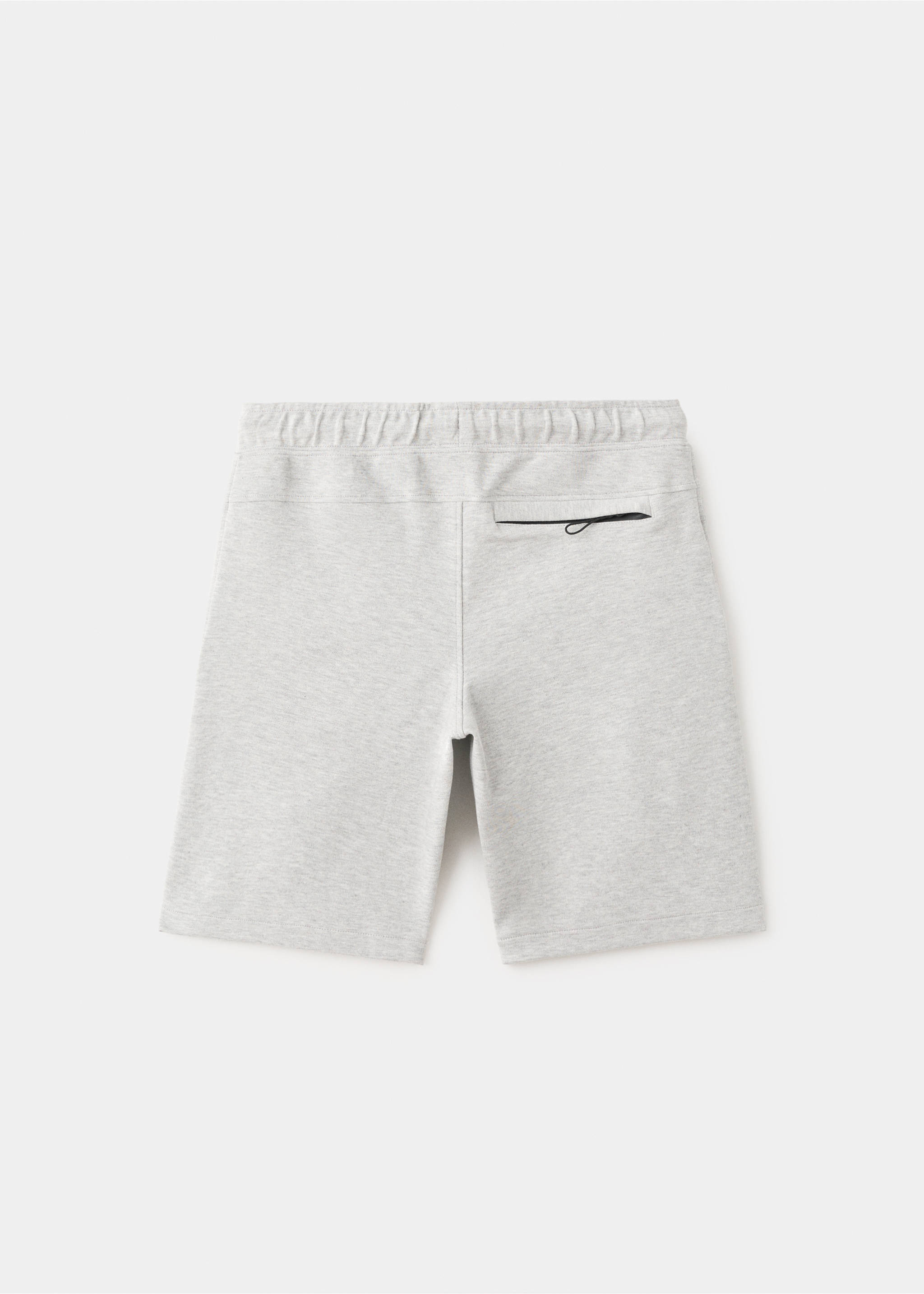 Cotton sport bermudas - Reverse of the article, Medium Heather Grey. Ref: 27087904-00.