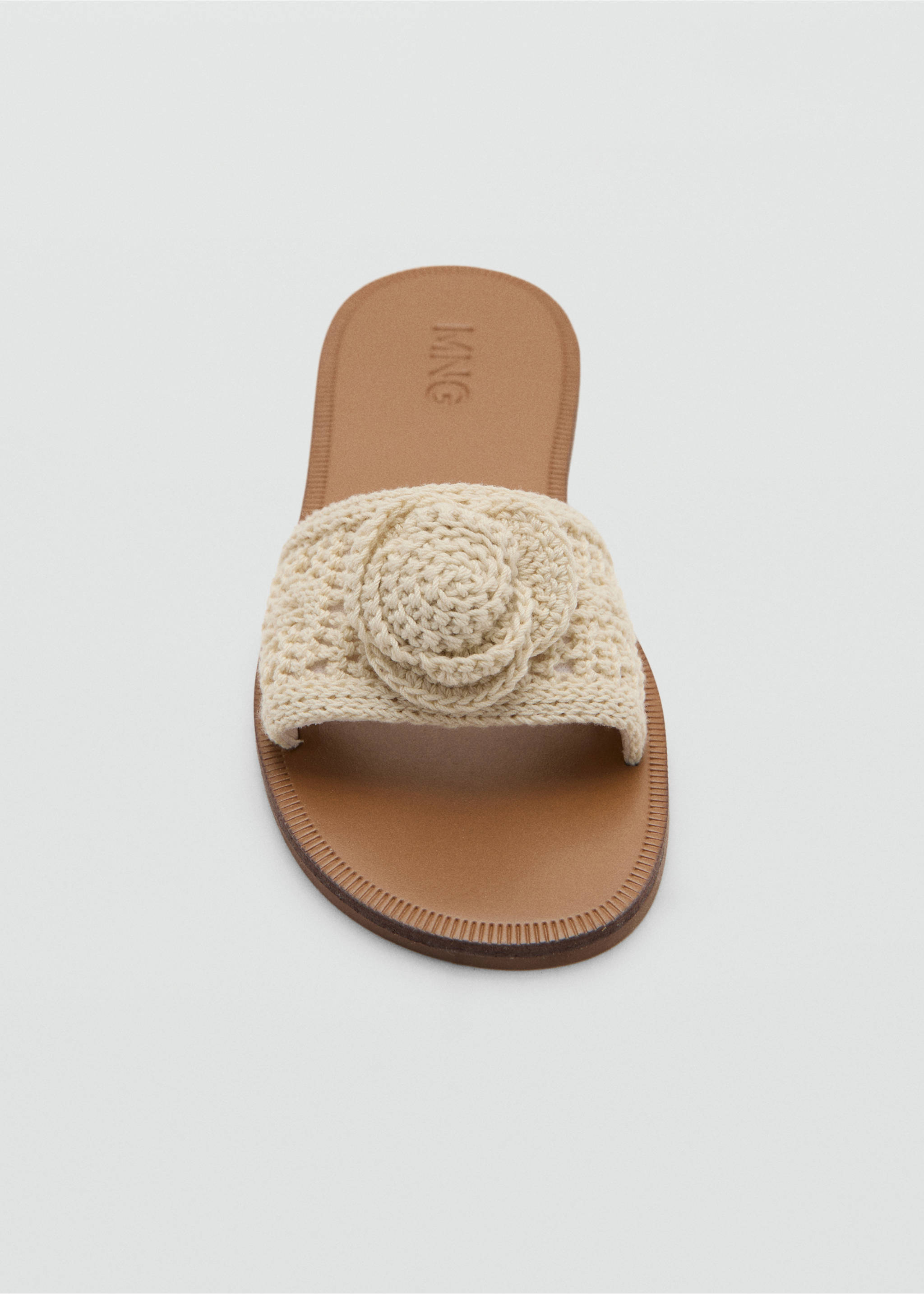 صندل كروشيه مسطح - تفاصيل المنتج 2, سكري. Ref: 27087906-00.