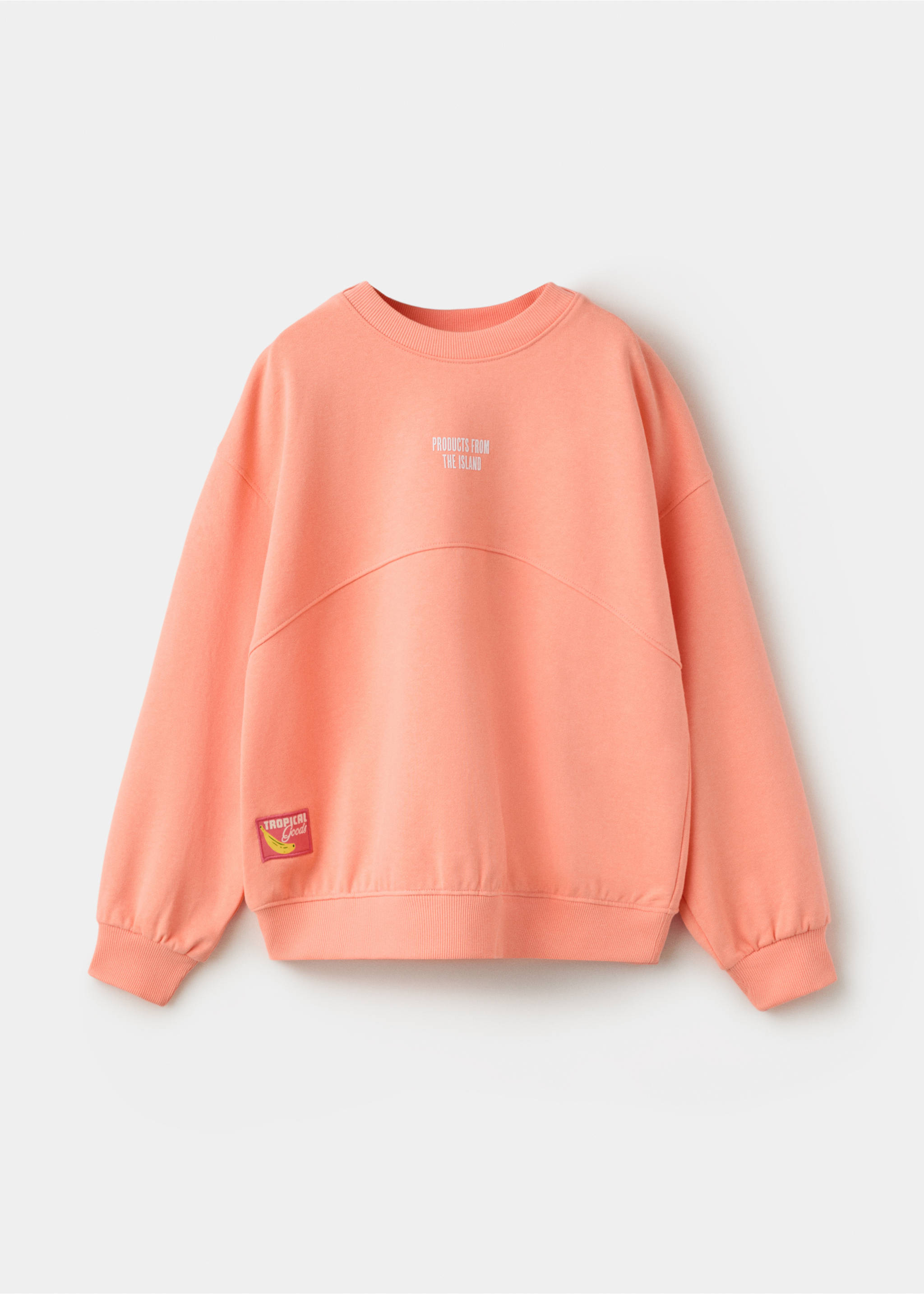 Printed cotton sweatshirt - Article without model, Clementine. Ref: 27087909-00.