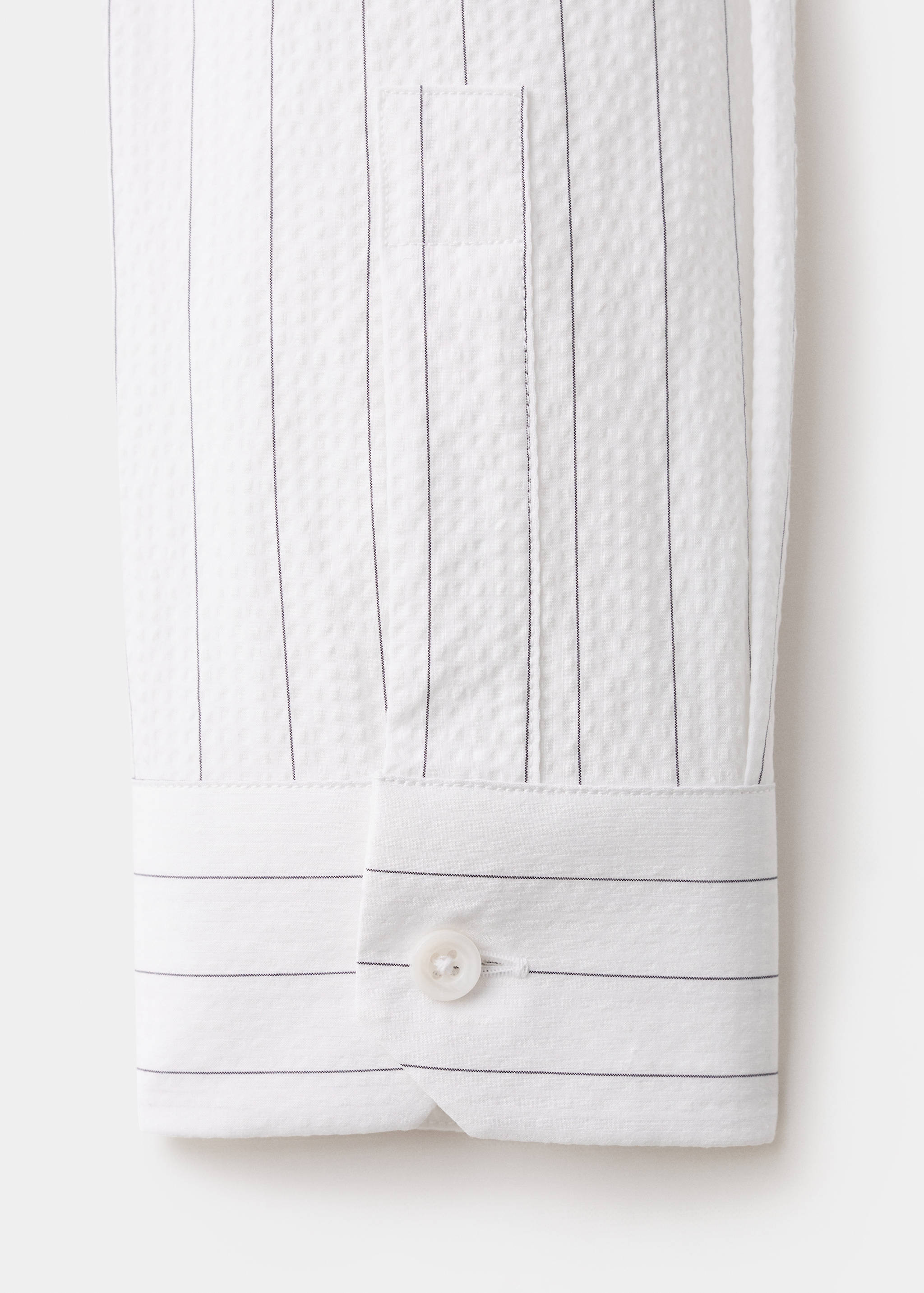 Camisa ratlla diplomàtica efecte arrugat - Detall de l'article 0