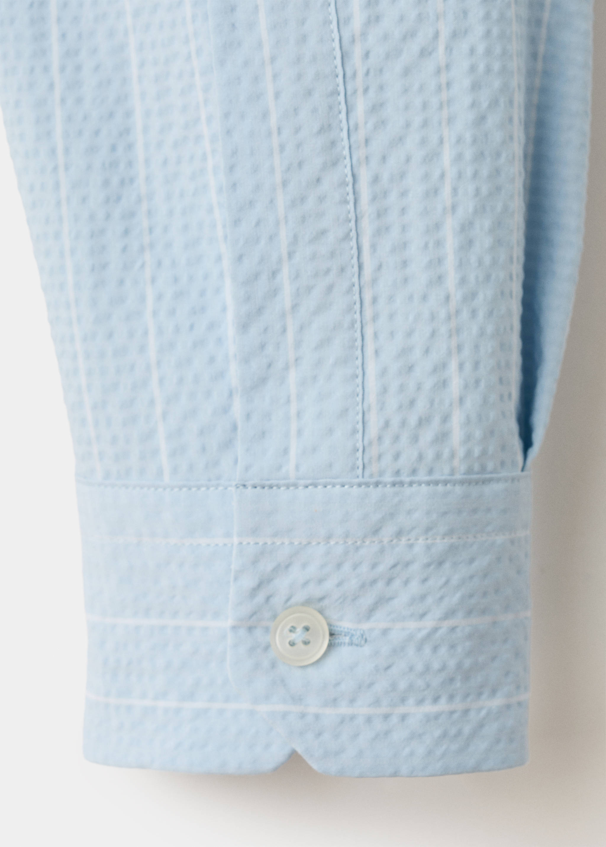 Camisa ratlla diplomàtica efecte arrugat - Detall de l'article 0