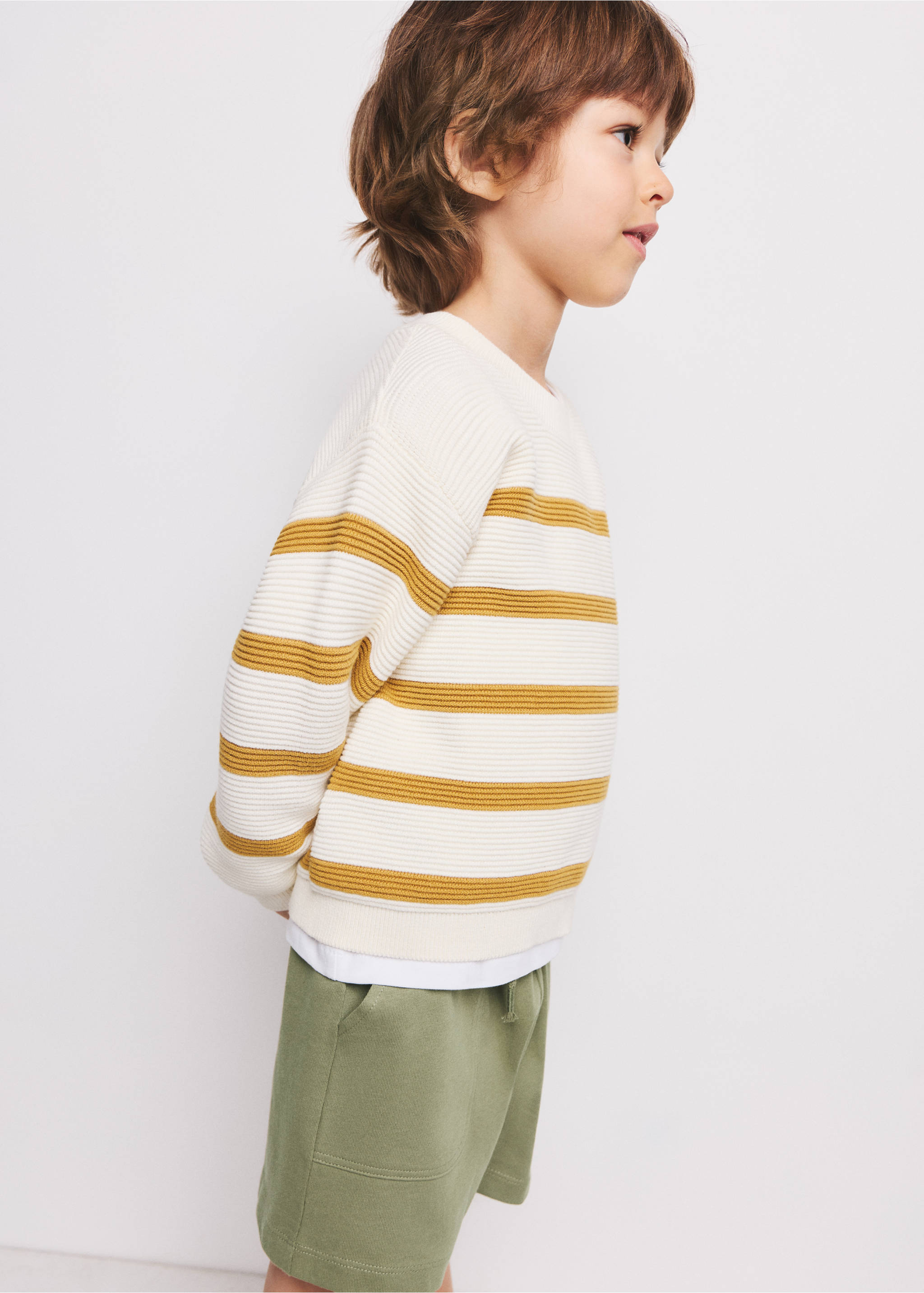 Sport Bermuda shorts - Medium plane, Khaki. Ref: 27087911-00.