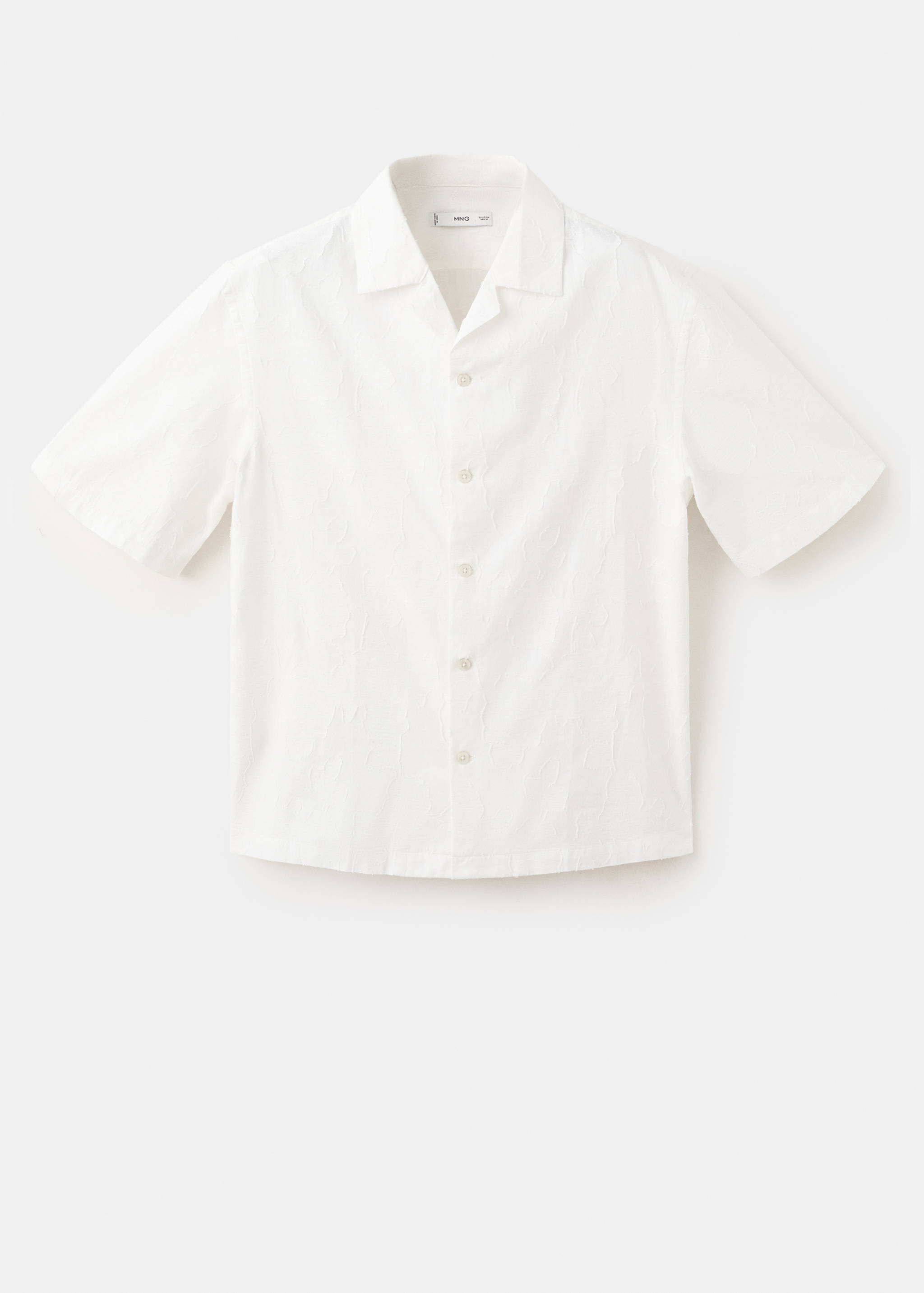 Camisa regular fit algodón cuello bowling - Artículo sin modelo