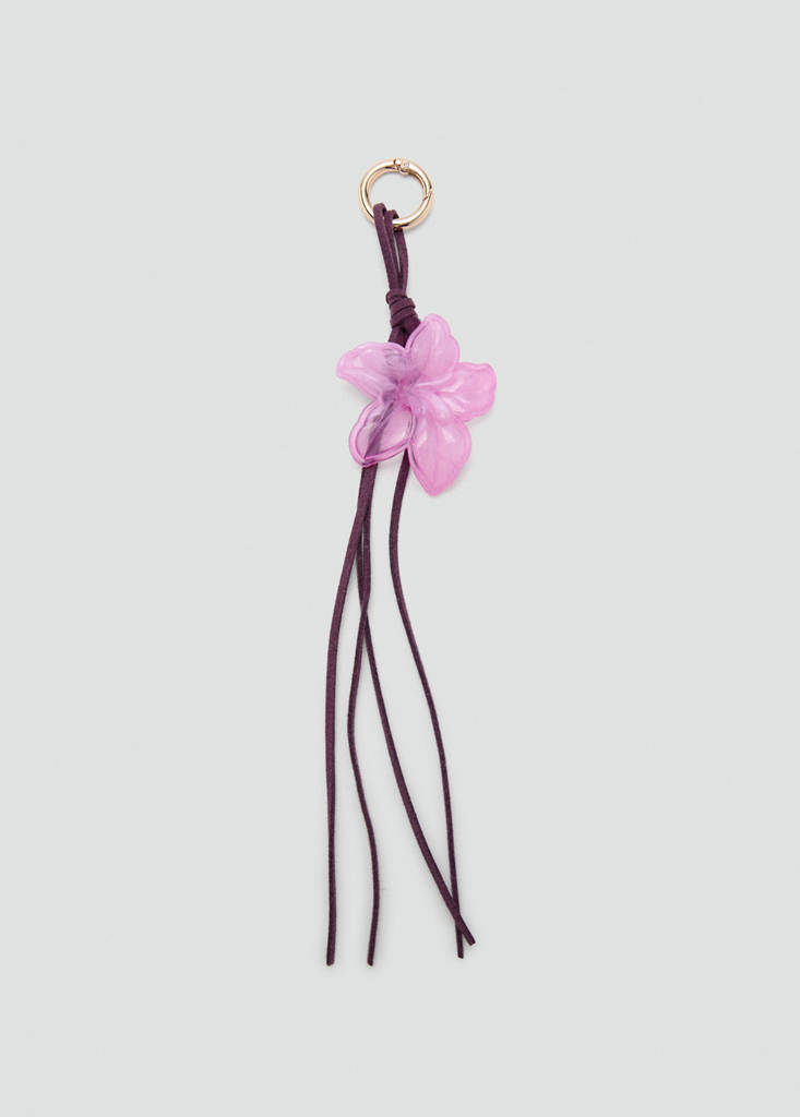 Flower keychain — Pink