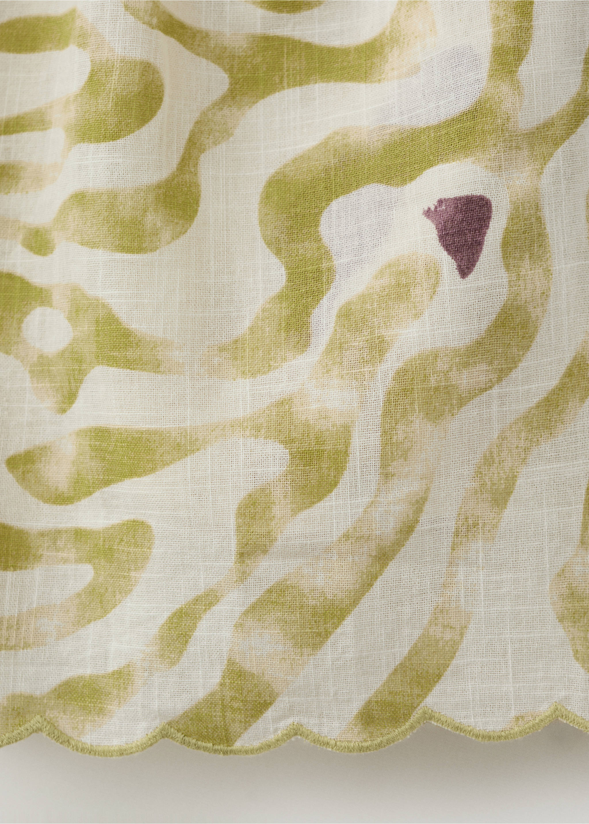 Calções com estampado de zebra - Pormenor do artigo 0, Cru. Ref: 27087921-00.