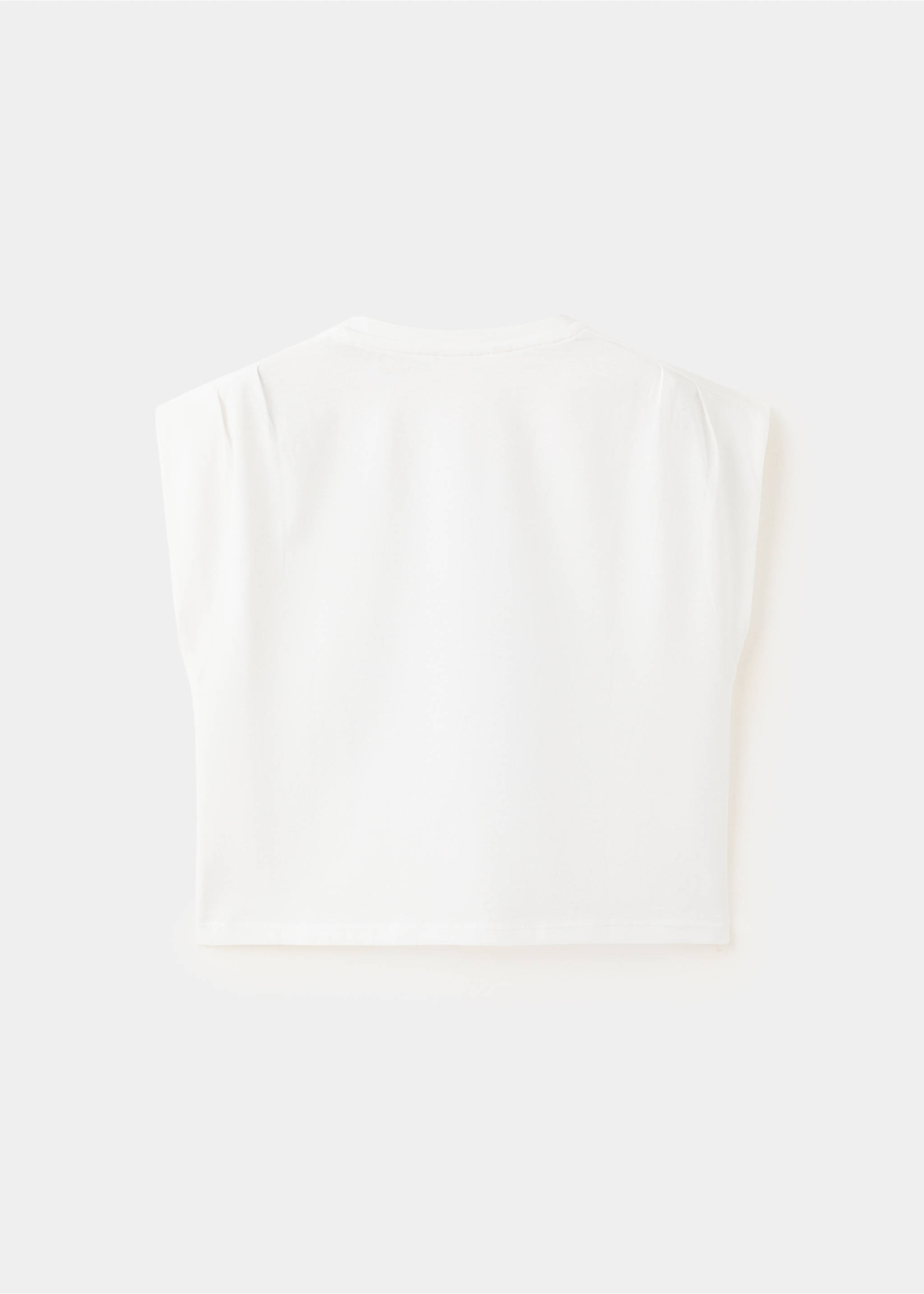 Camiseta estampado frutas - Reverso del artículo, Blanco roto. Ref: 27087922-00.