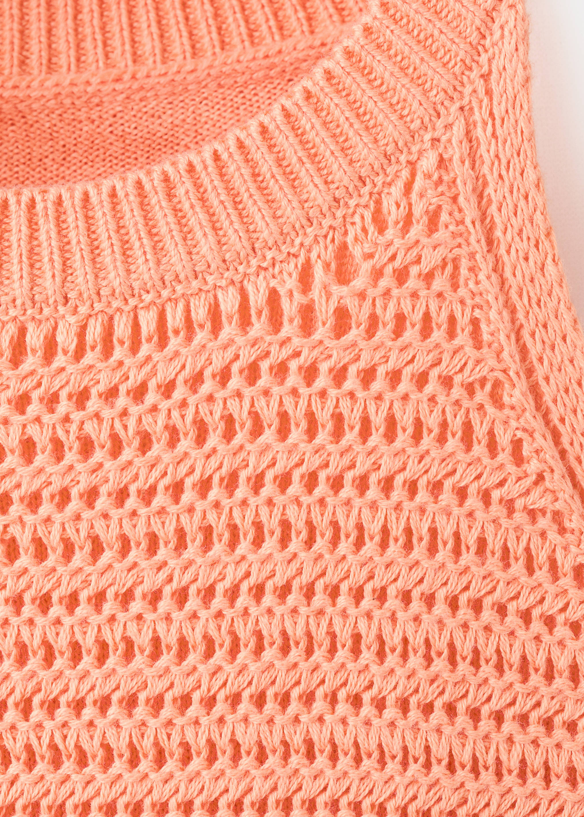 Openwork knit dress with fringes - Details of the article 8