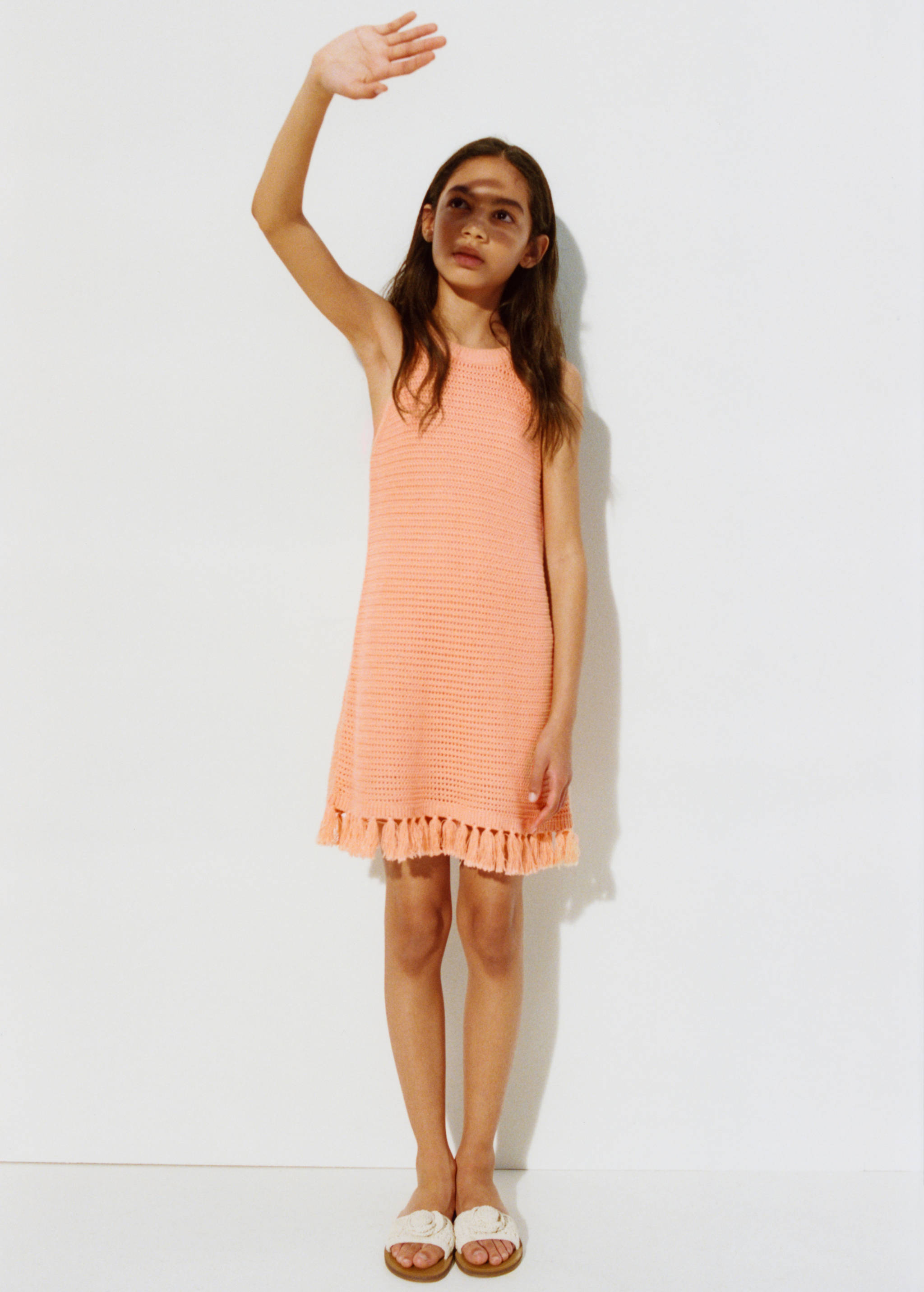 Crochet dress with fringes - Details of the article 5