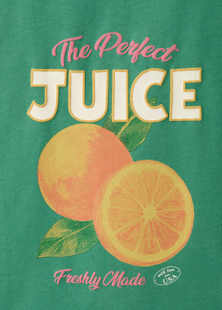 Printed cotton-blend t-shirt — Green