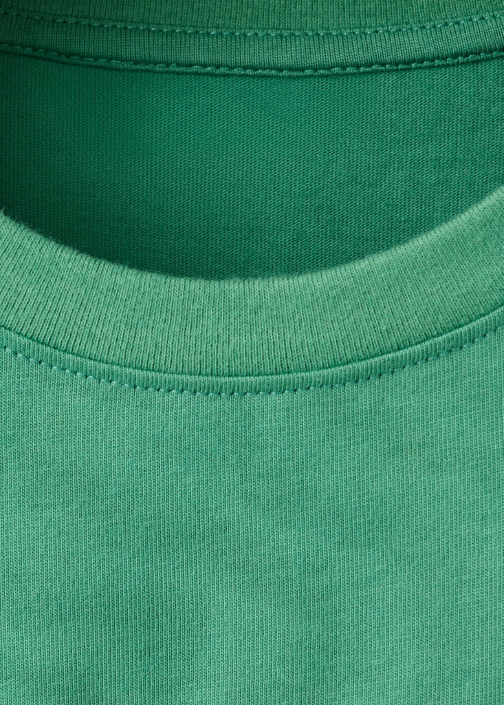 Printed cotton-blend t-shirt — Green