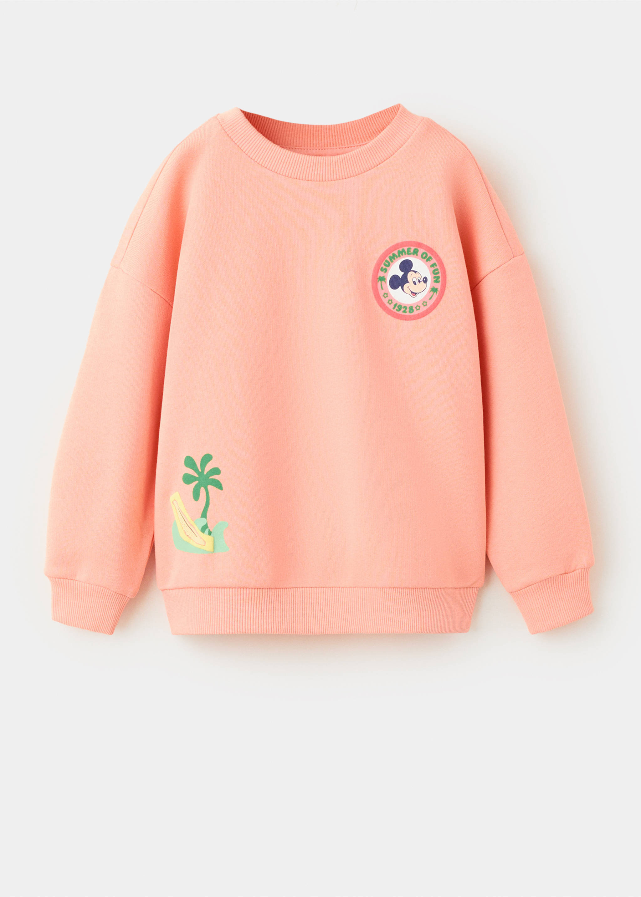 Mickey Mouse sweatshirt - Article without model, Grapefruit. Ref: 27087926-00.