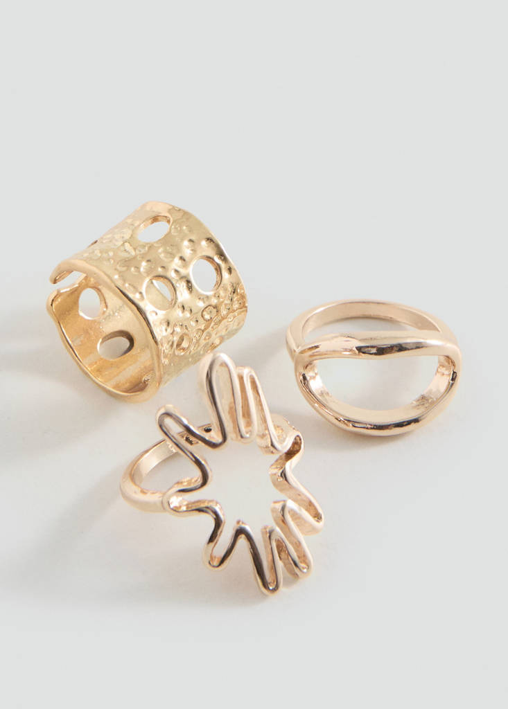 Pack 3 anillos combinados
