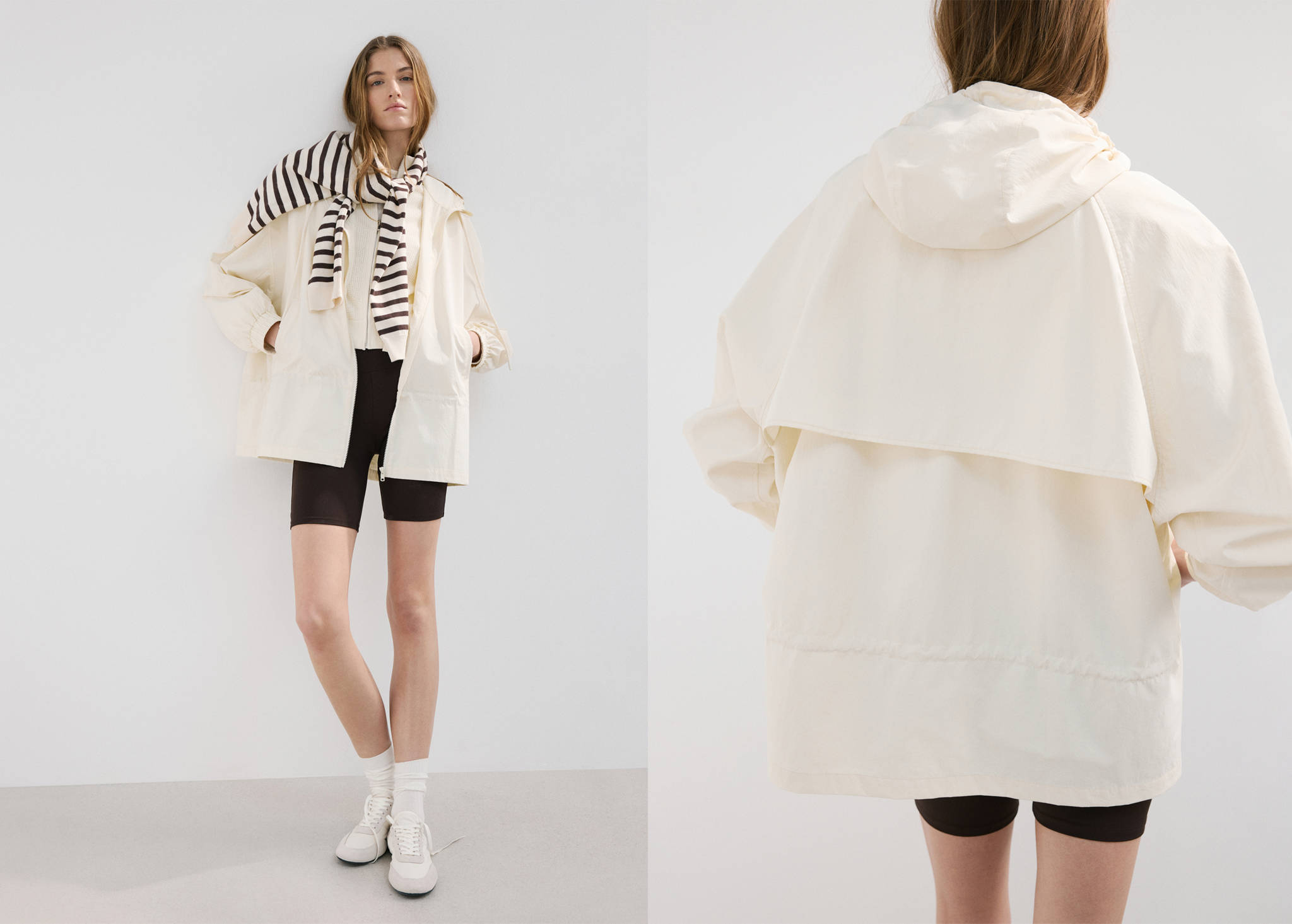 Oversized hooded parka - Panoramic plane