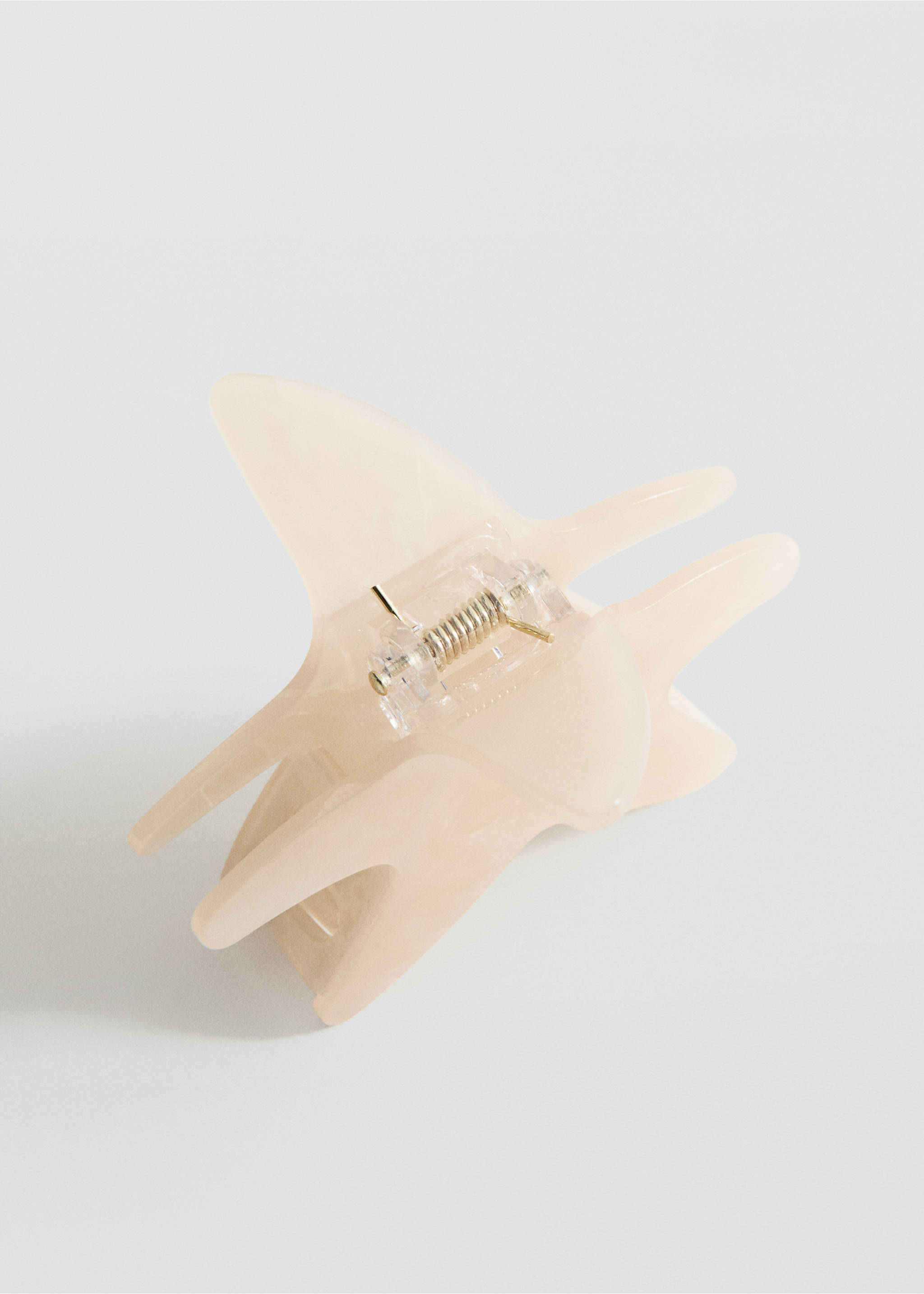 Star hair clip - Medium plane, Ecru. Ref: 27087931-00.