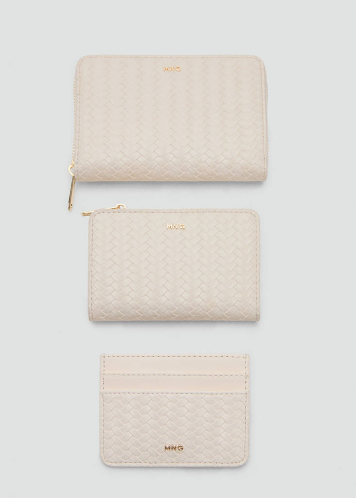 Small braided wallet — Off White
