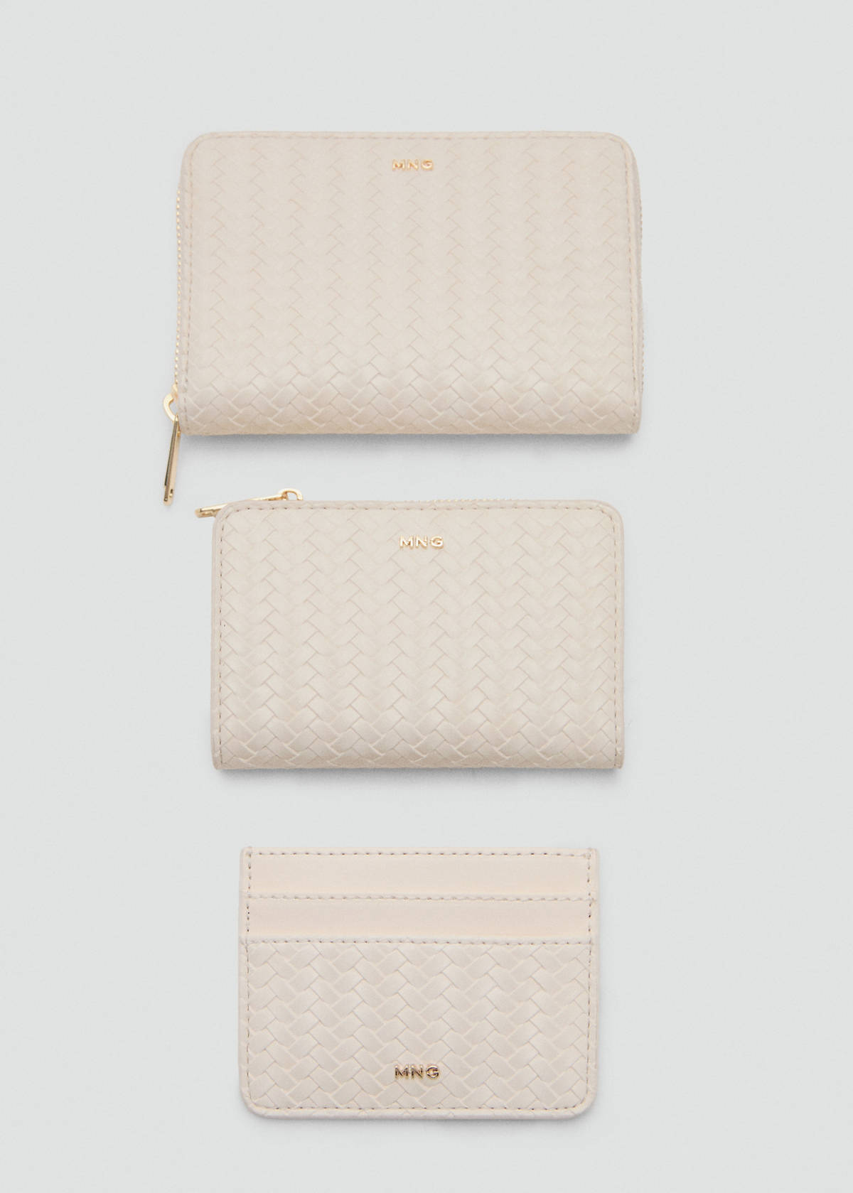 Small braided wallet — Off White
