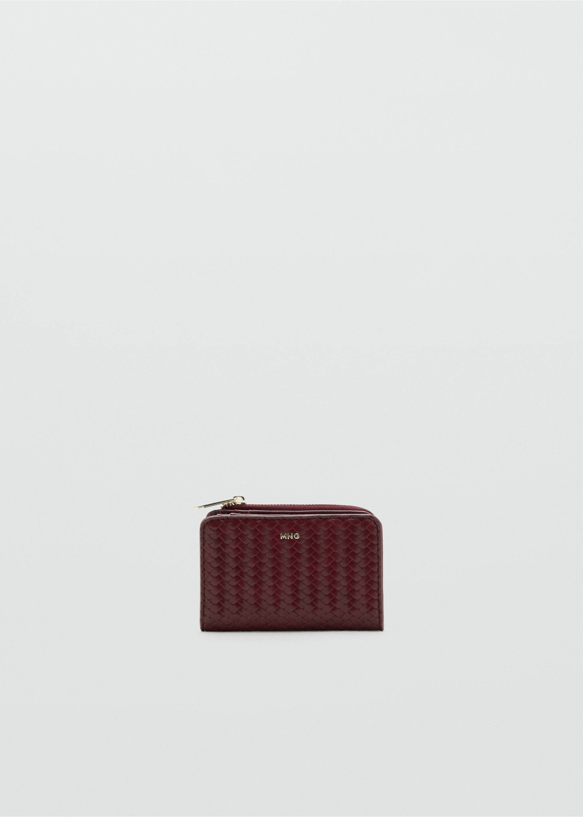Small braided wallet - Article without model, Burgundy. Ref: 27087932-00.