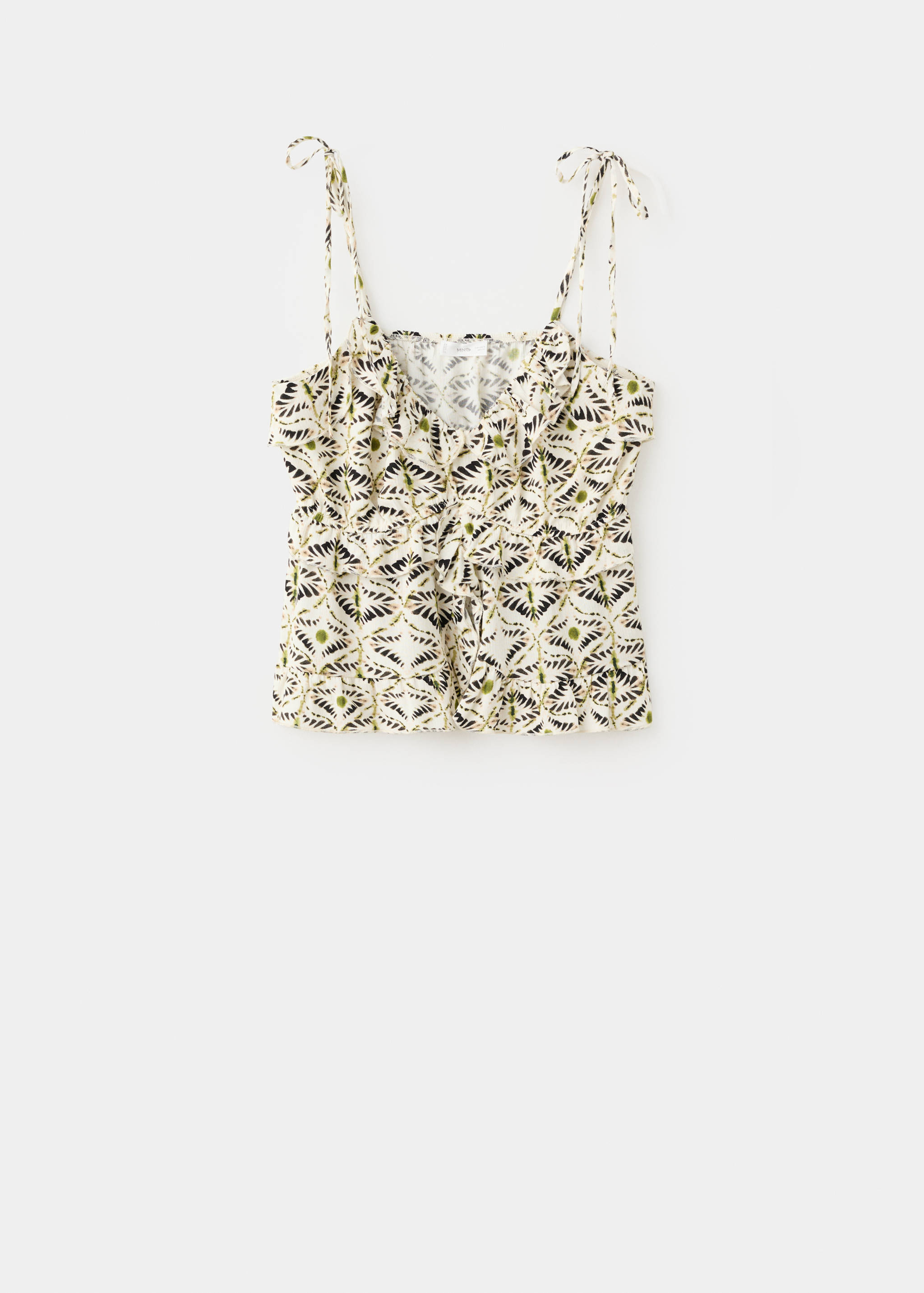 Printed top with bow - Article without model