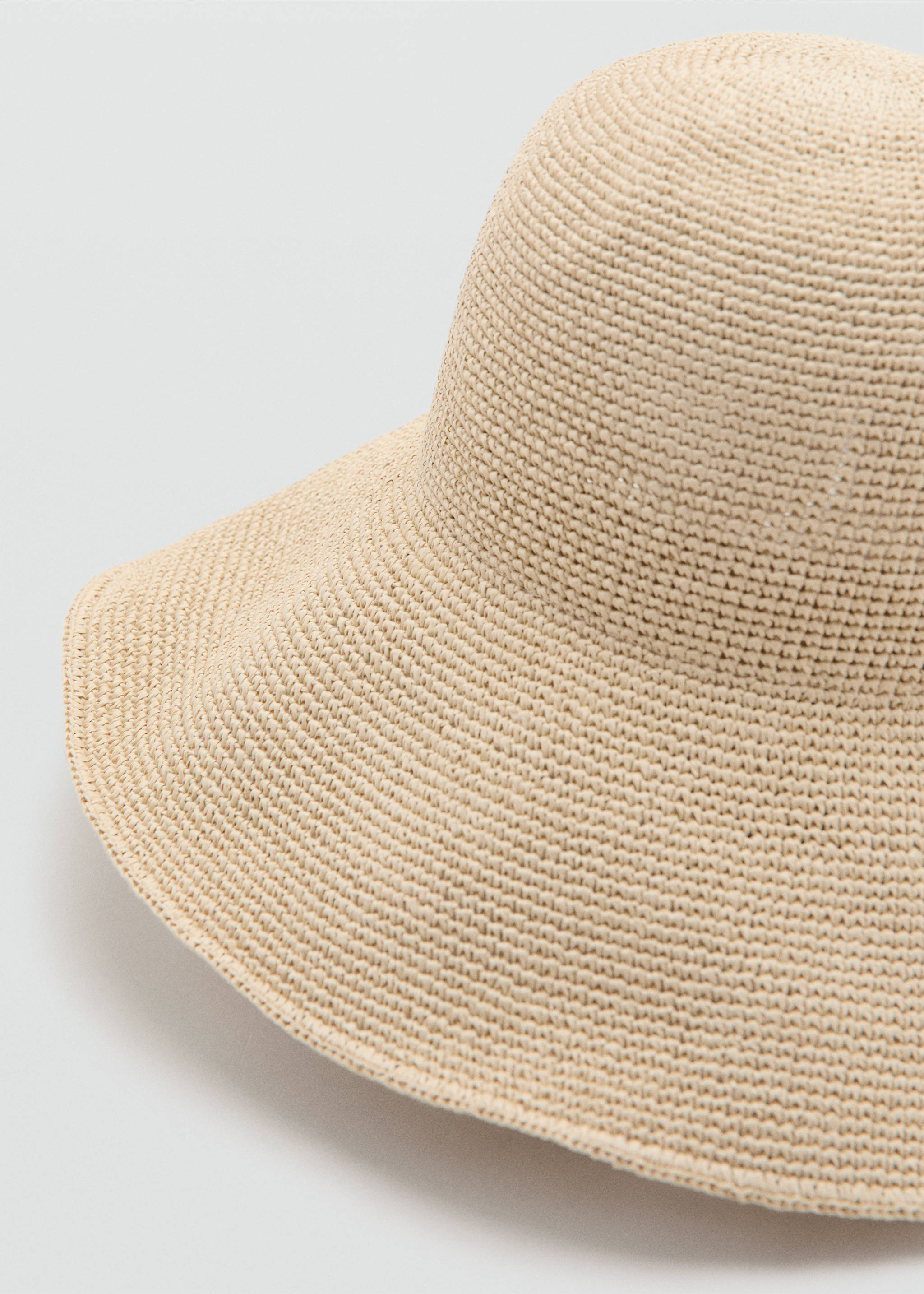 Sombrero bucket fibra natural - Plano medio, Crudo. Ref: 27088259-00.