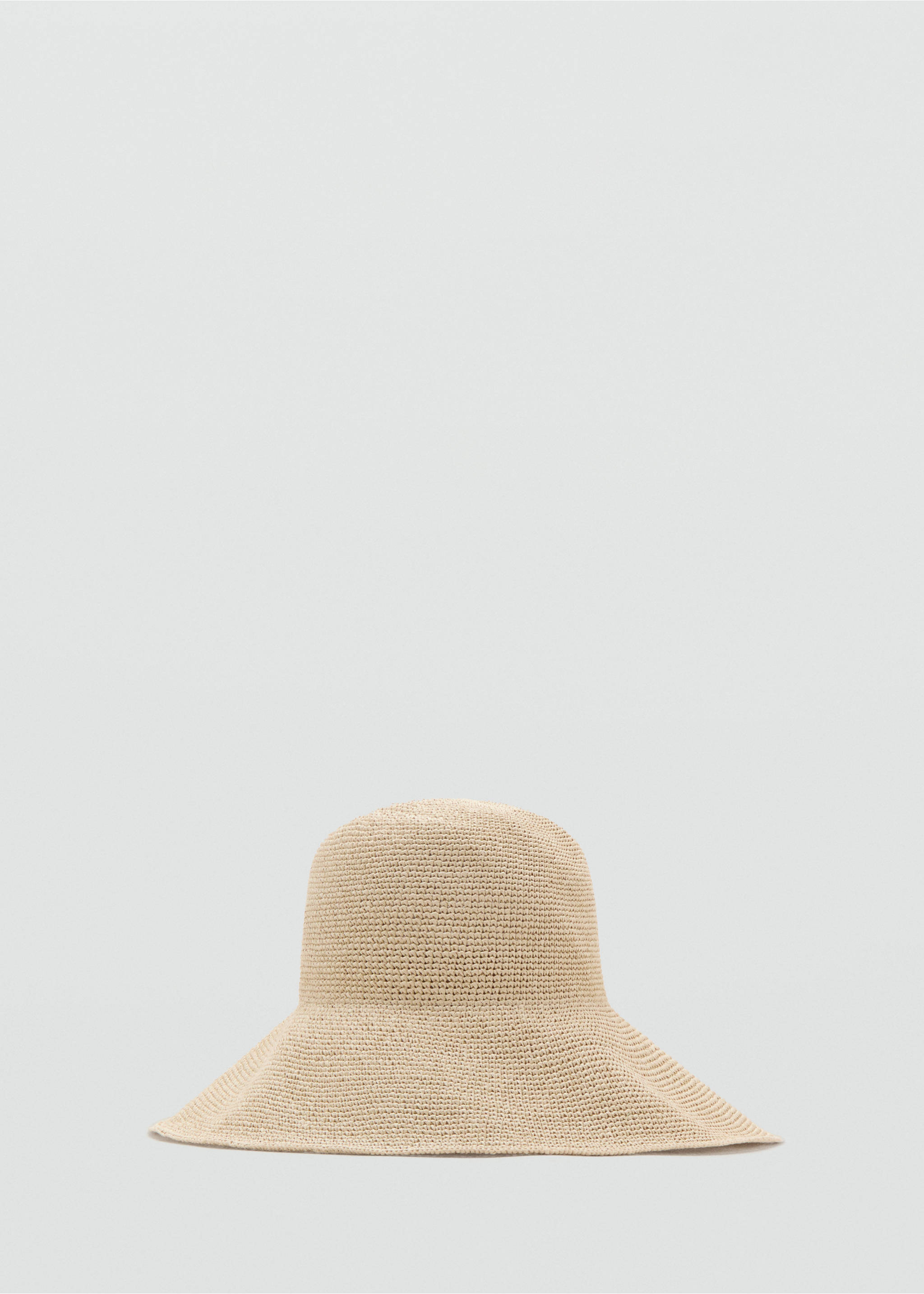 Natural fibre bucket hat - Article without model, Ecru. Ref: 27088259-00.