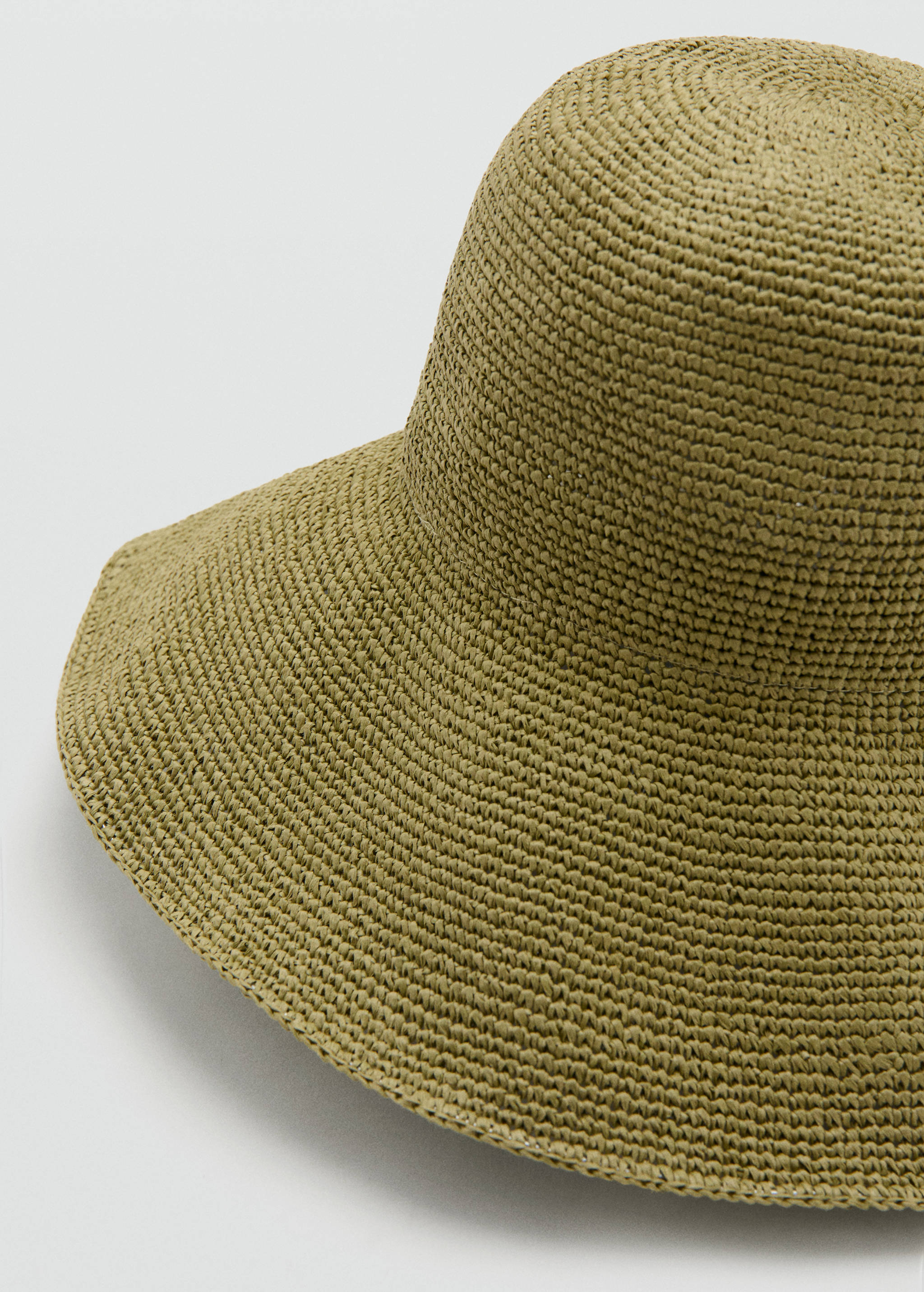 Sombrero bucket fibra natural - Plano medio