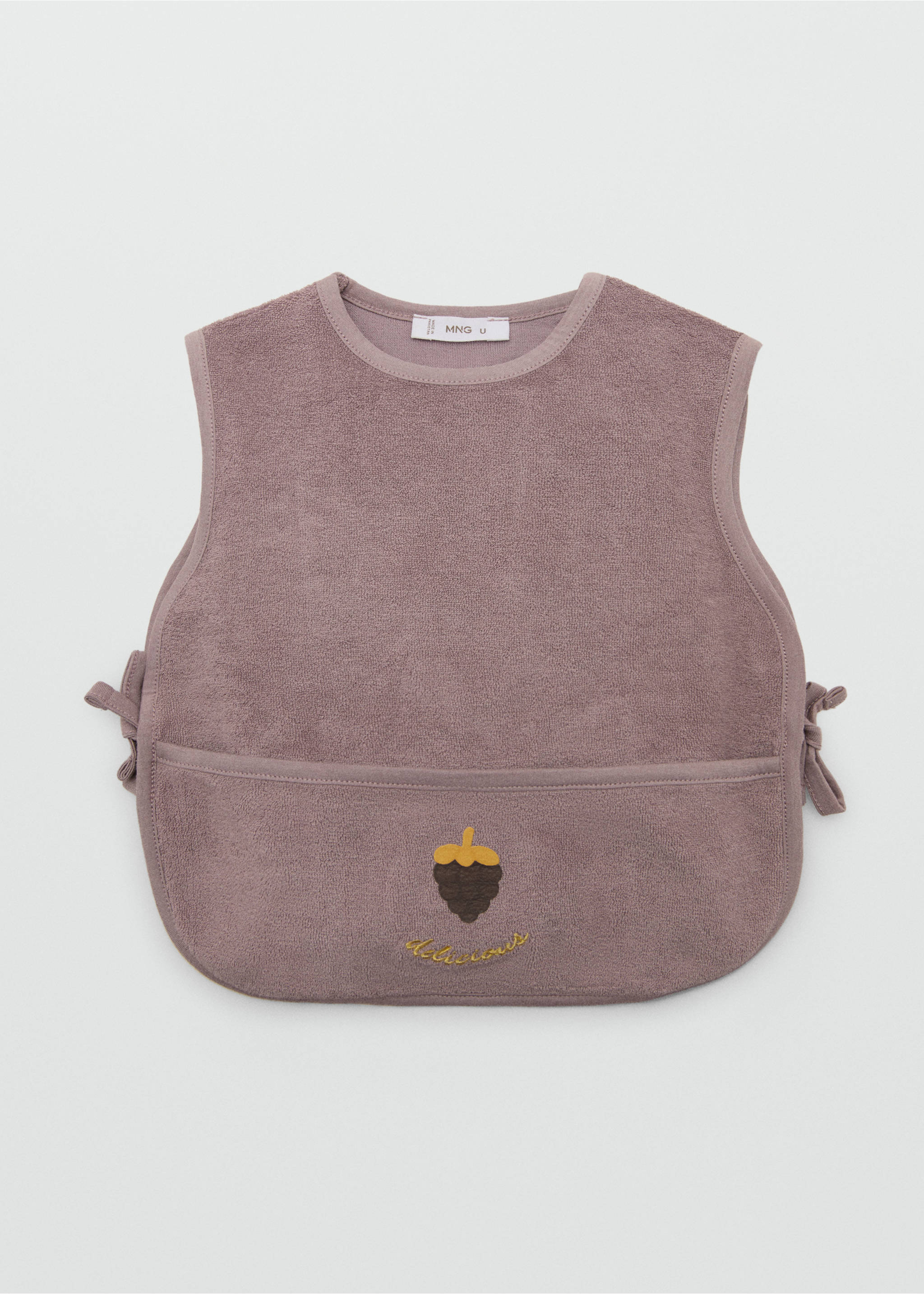 Bavoir coton poche - Article sans modèle, Violet clair/pastel. Ref: 27088260-00.