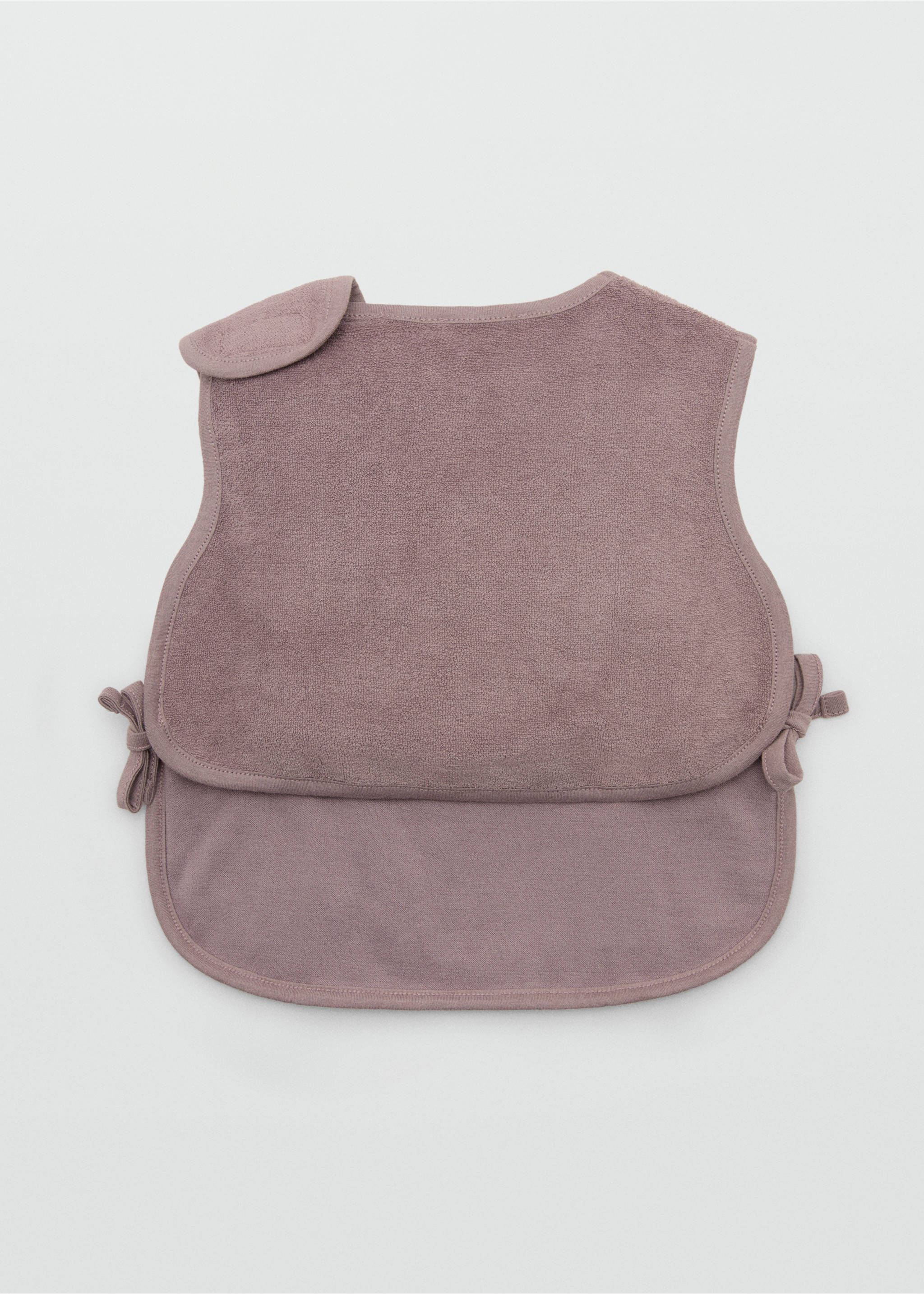 Bavoir coton poche - Plan moyen, Violet clair/pastel. Ref: 27088260-00.