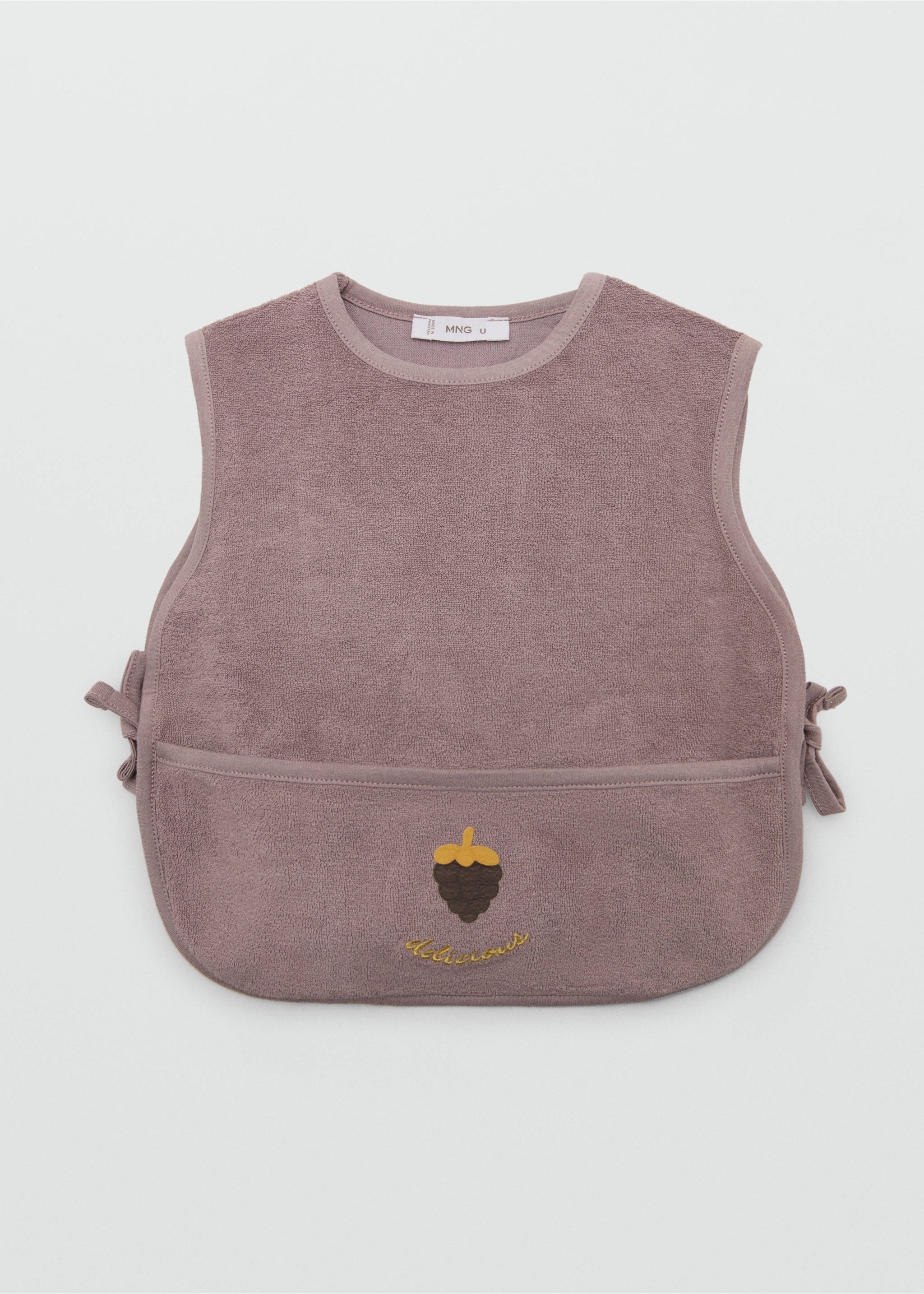 Bavoir coton poche - Article sans modèle, Violet clair/pastel. Ref: 27088260-00.