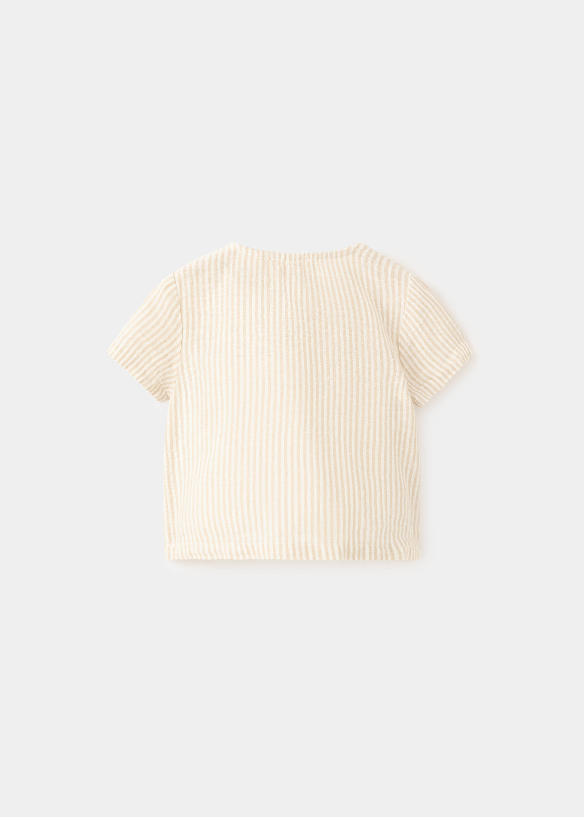 Striped cotton linen shirt - Reverse of the article