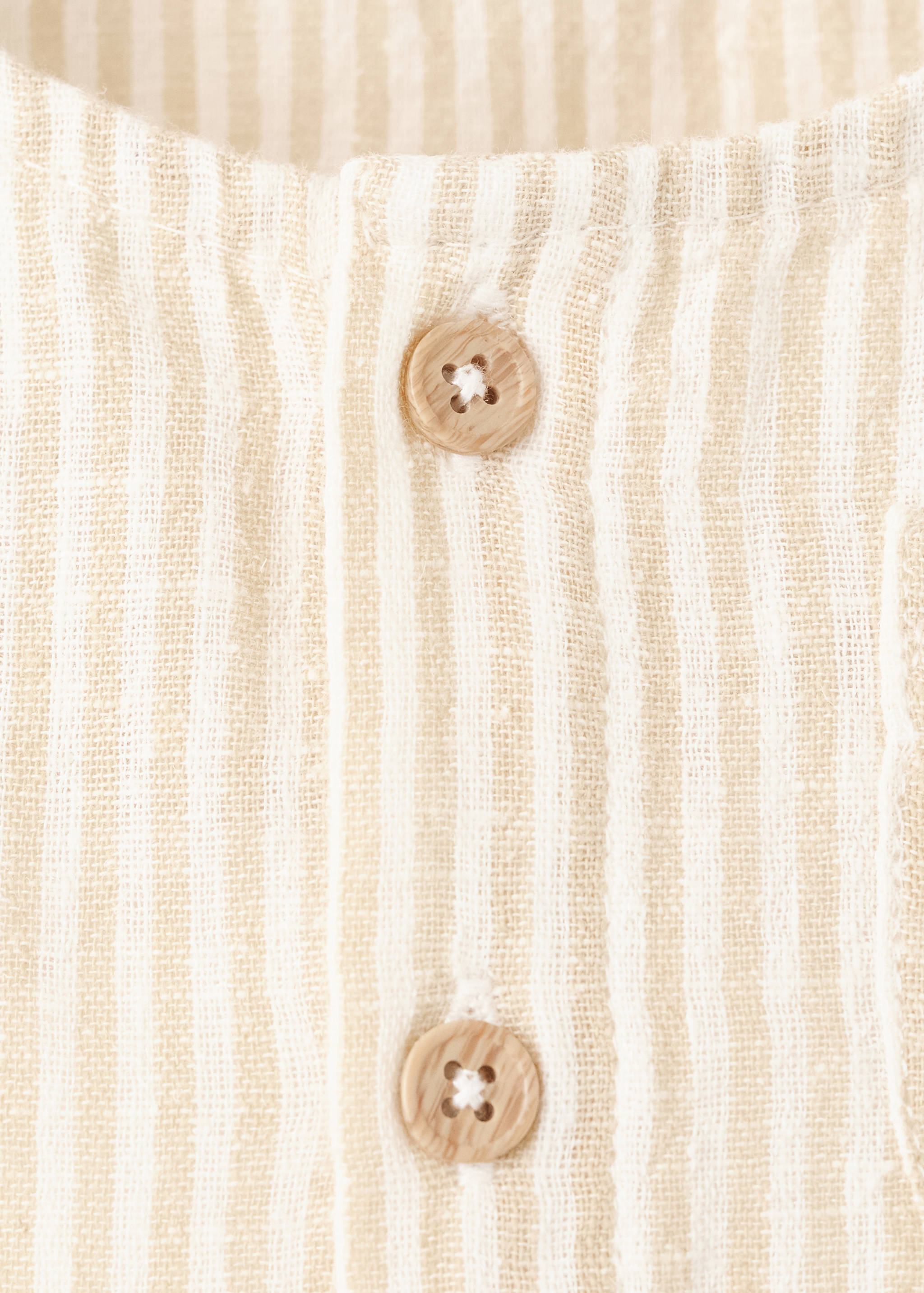 Striped cotton linen shirt - Details of the article 8