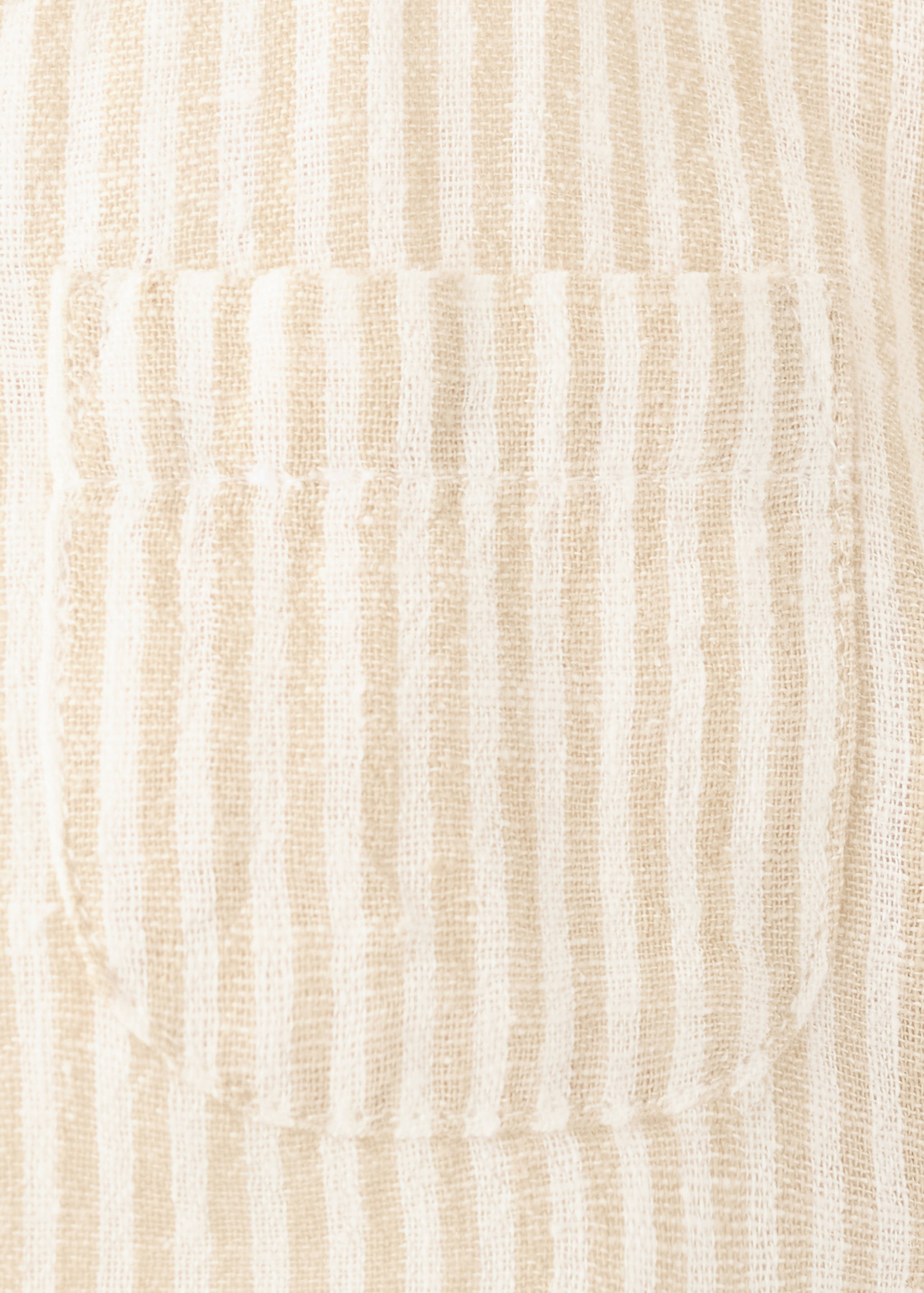 Striped cotton linen shirt - Details of the article 0