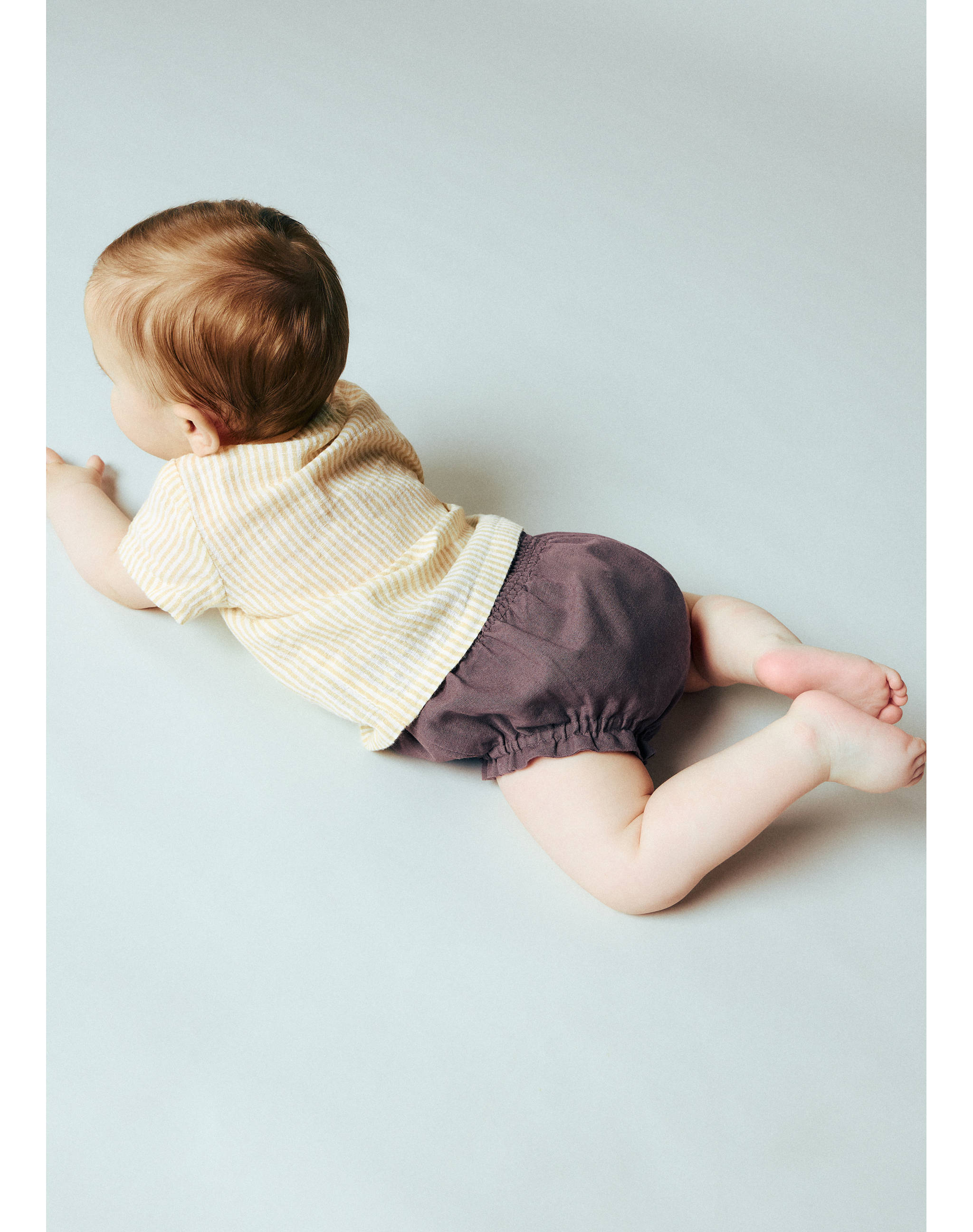 Striped cotton linen shirt - Details of the article 5