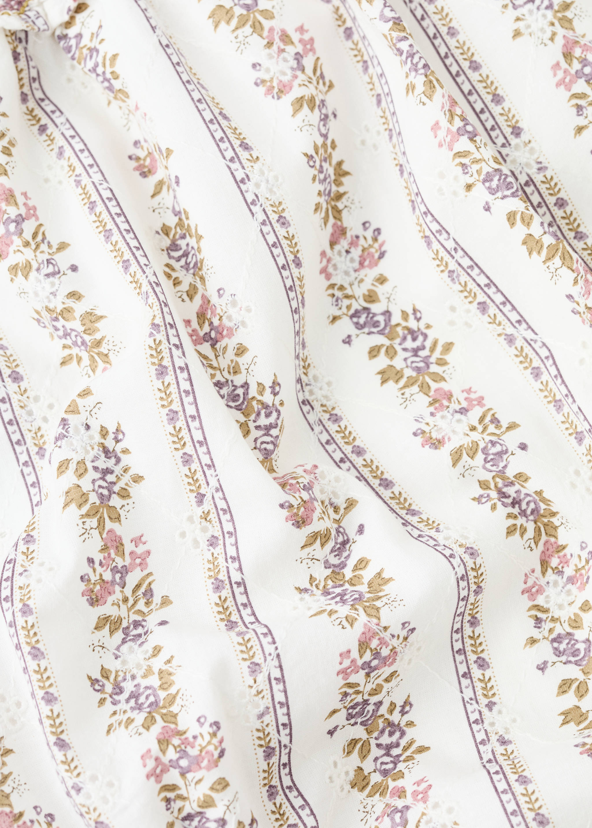 Floral babygrow with embroidered details - Details of the article 0