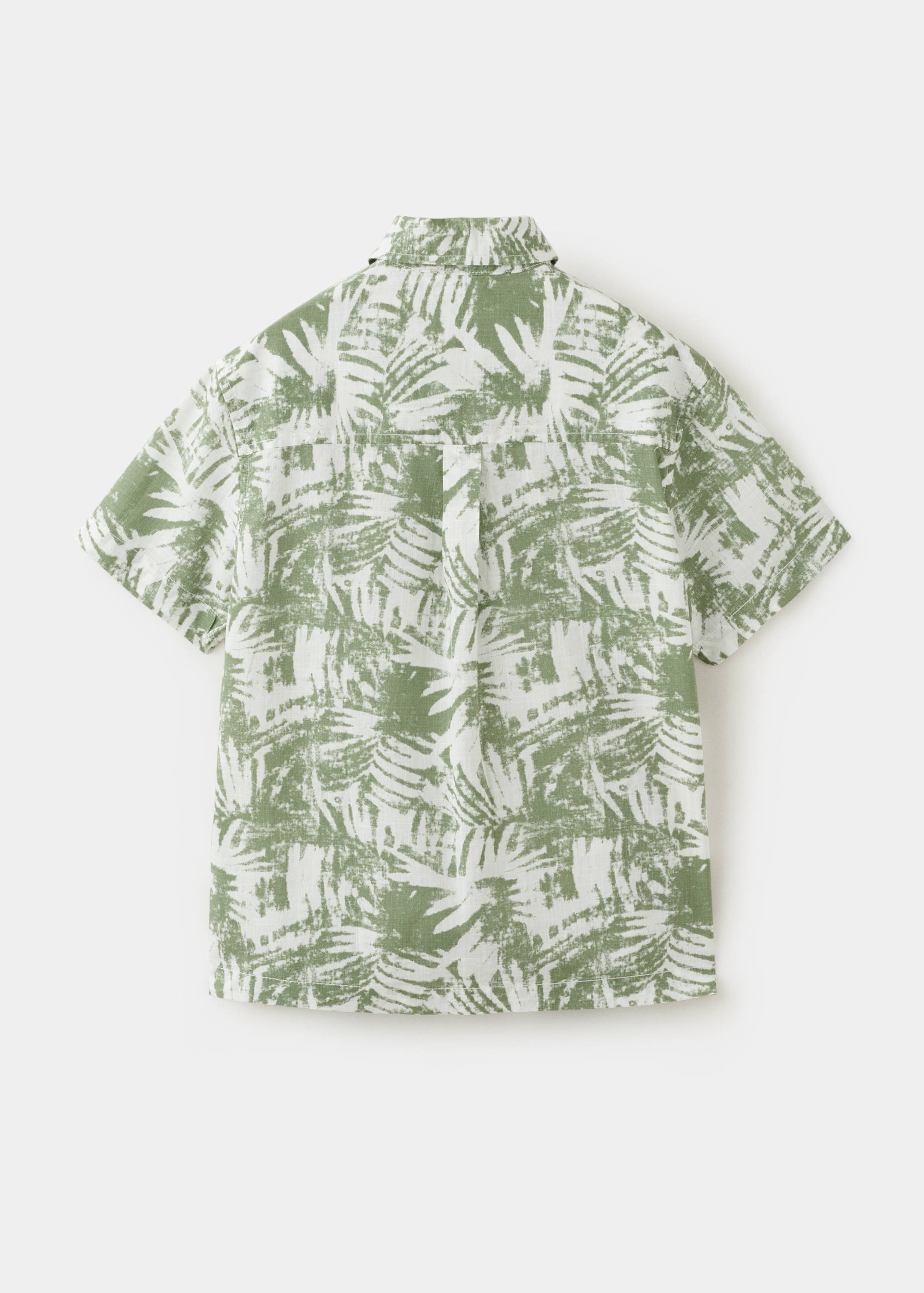 Camisa cotó estampat floral - Revers de l'article