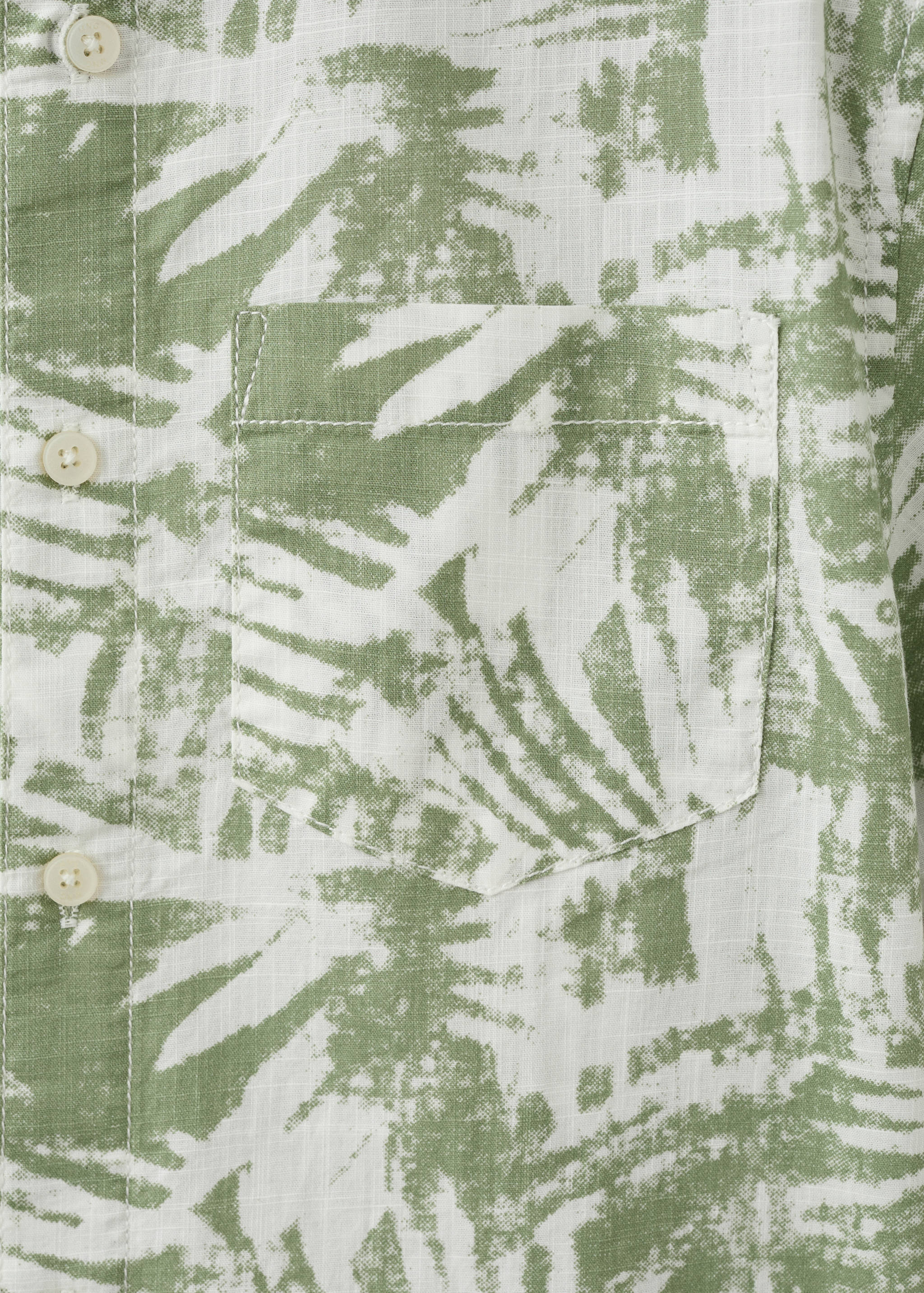 Camisa cotó estampat floral - Detall de l'article 0