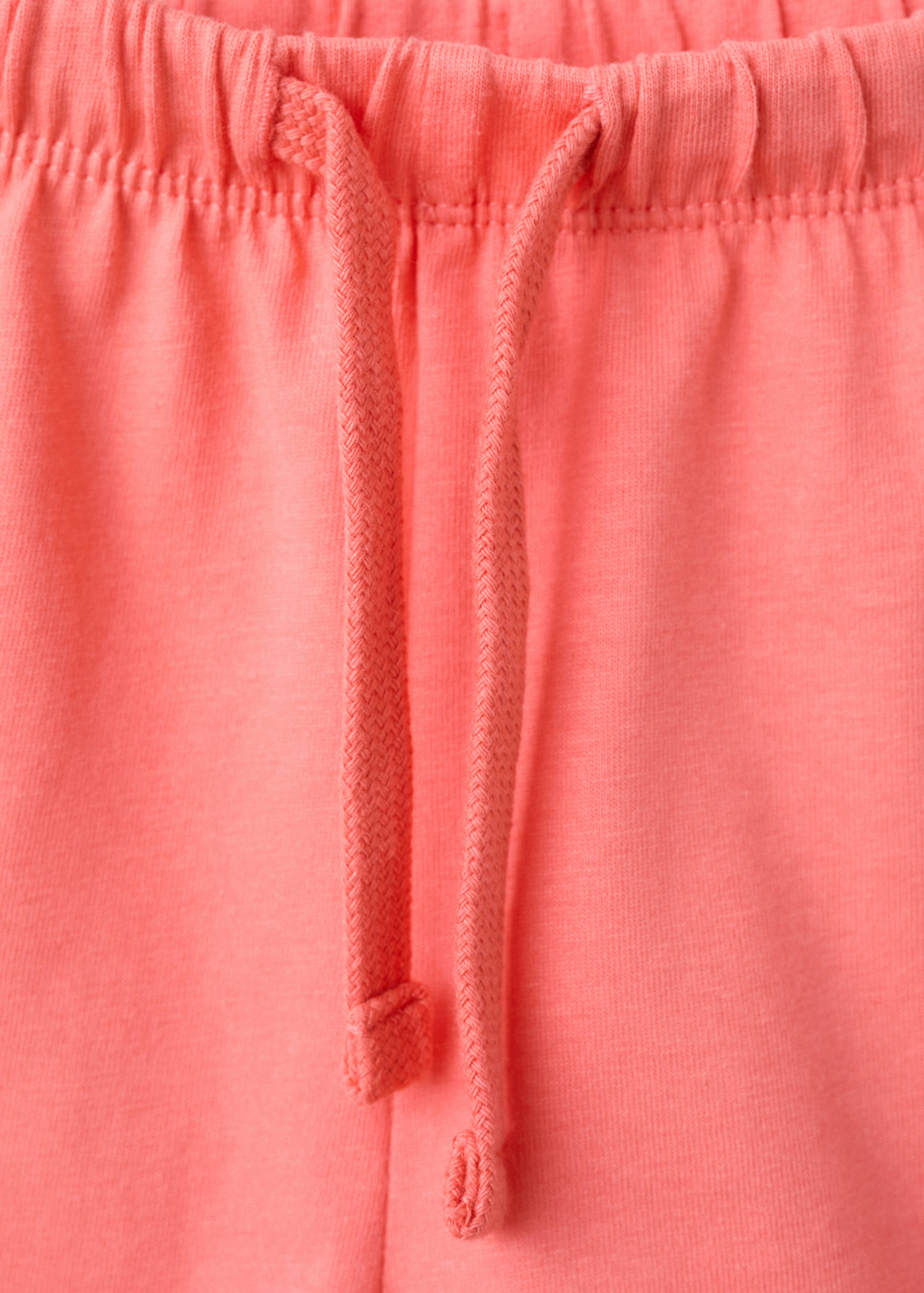 Cotton shorts with scalloped details - Details of the article 8