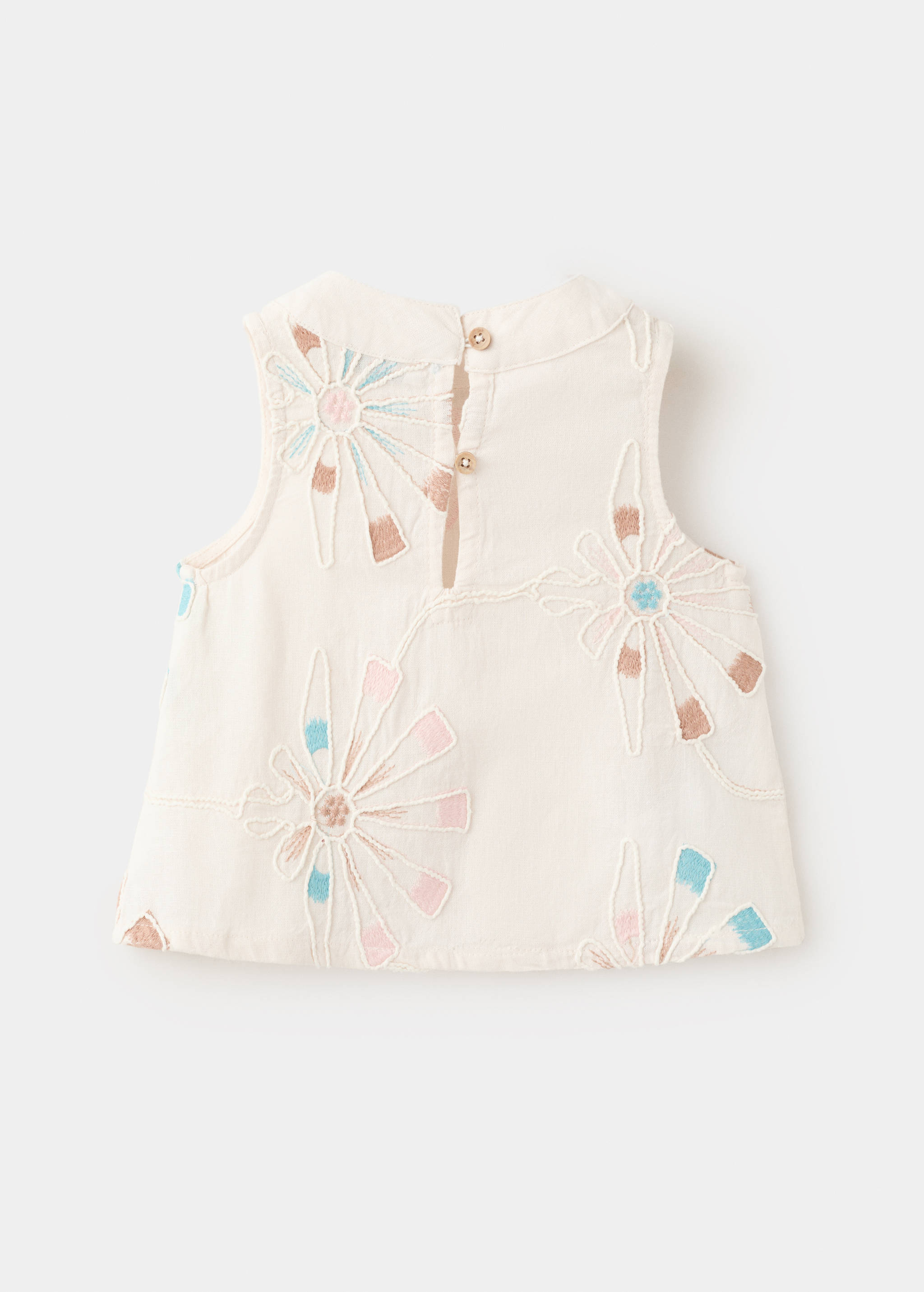 Embroidered details blouse - Reverse of the article