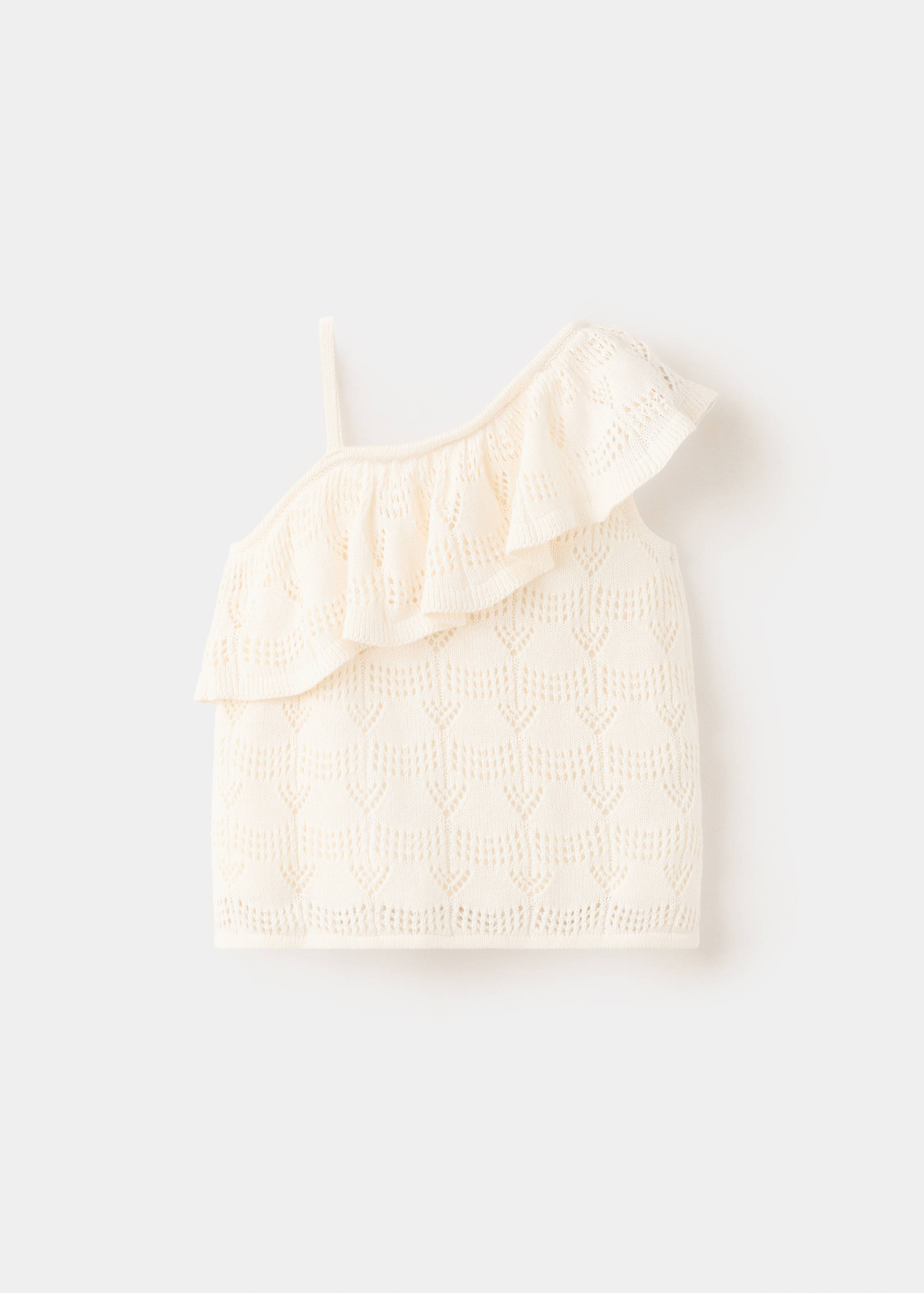 Off-the-shoulder frill top - Reverse of the article