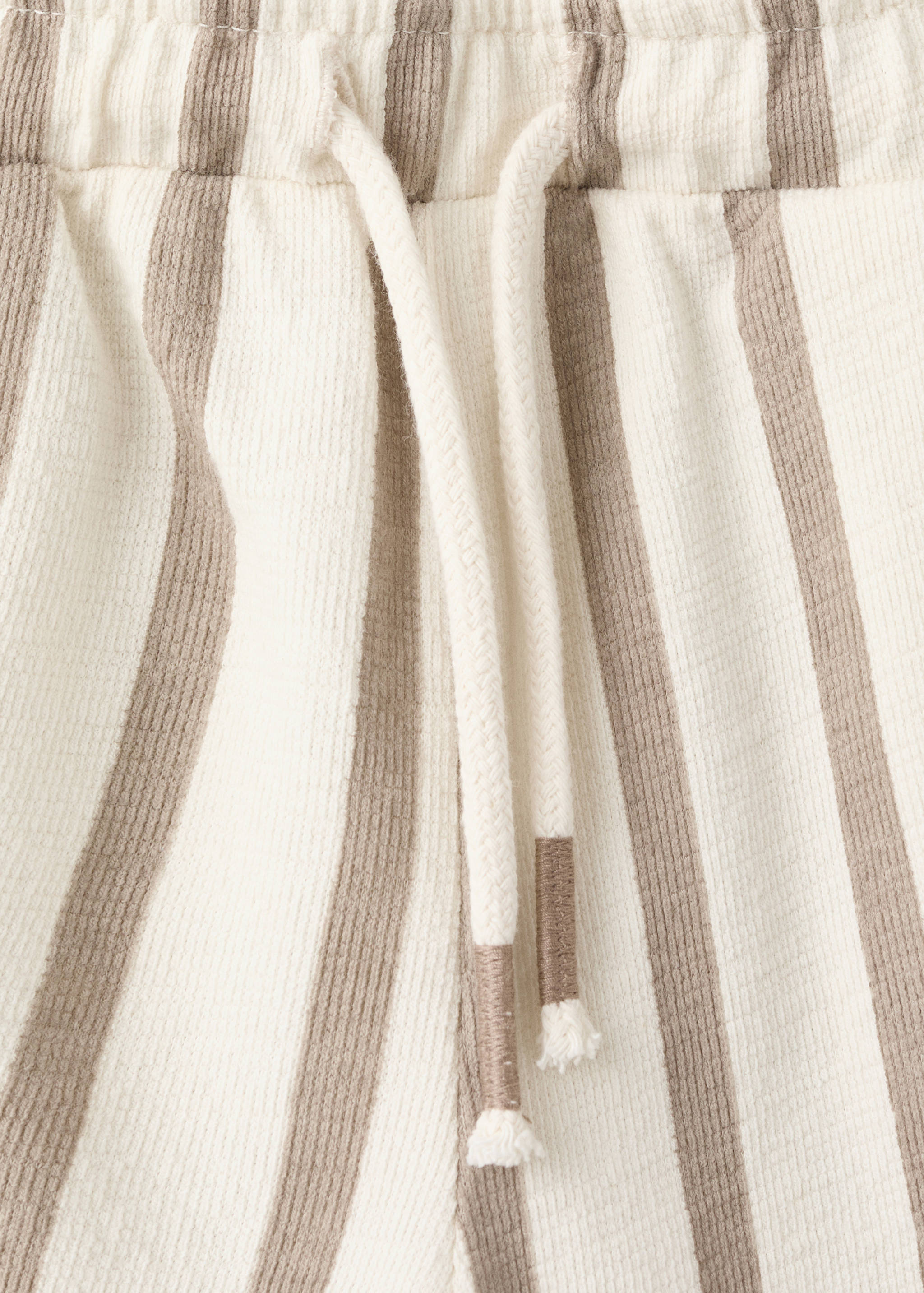 Striped cotton Bermuda shorts - Details of the article 8
