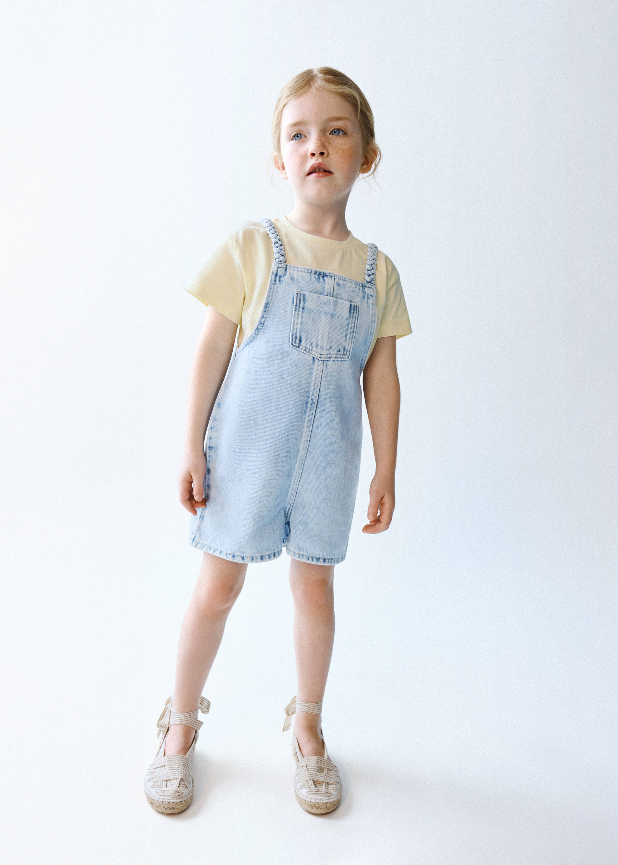 Long denim jumpsuit - General plane, Light Blue. Ref: 27088273-00.