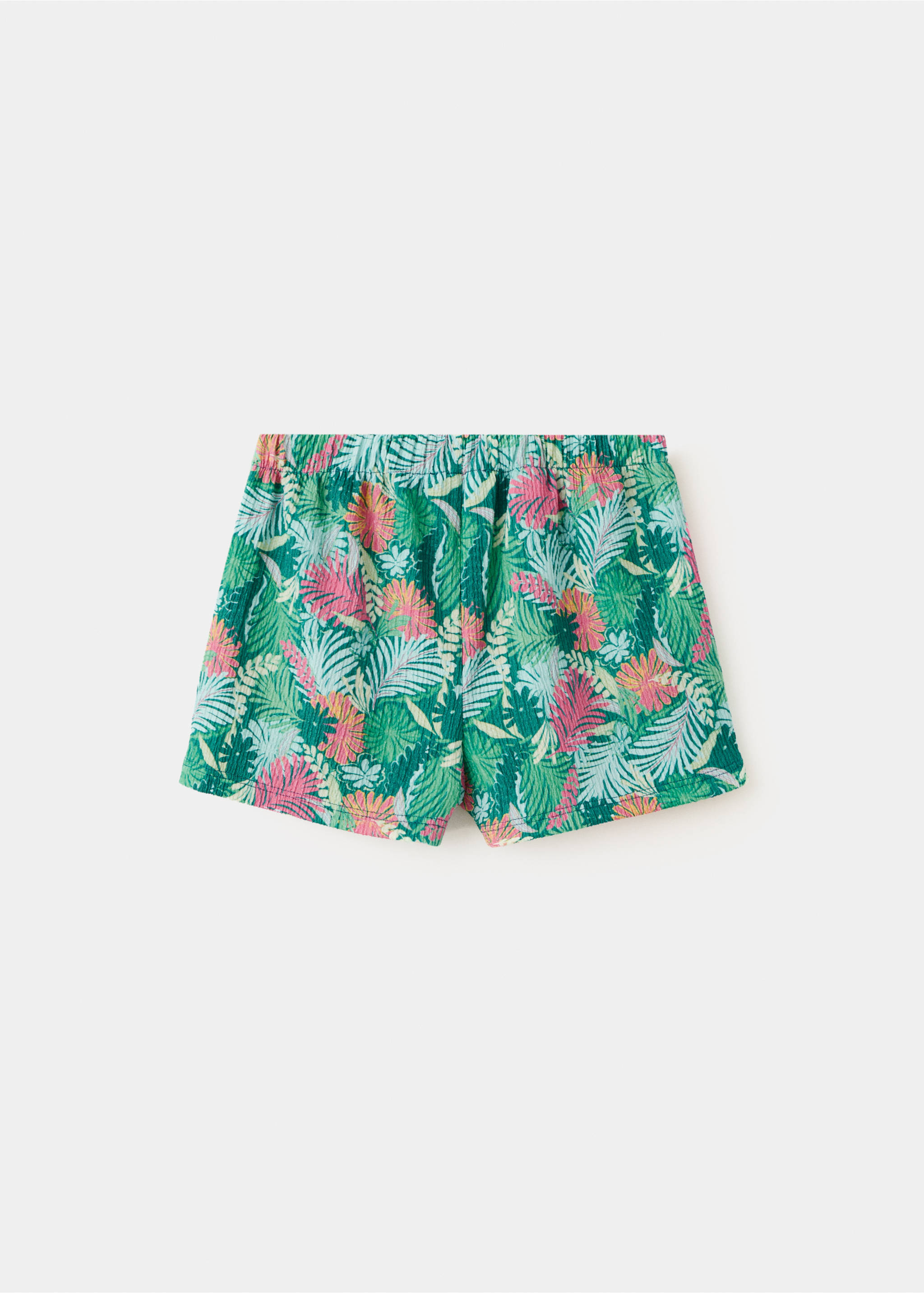 Tropical-print shorts - Reverse of the article, Coral Red. Ref: 27088276-00.
