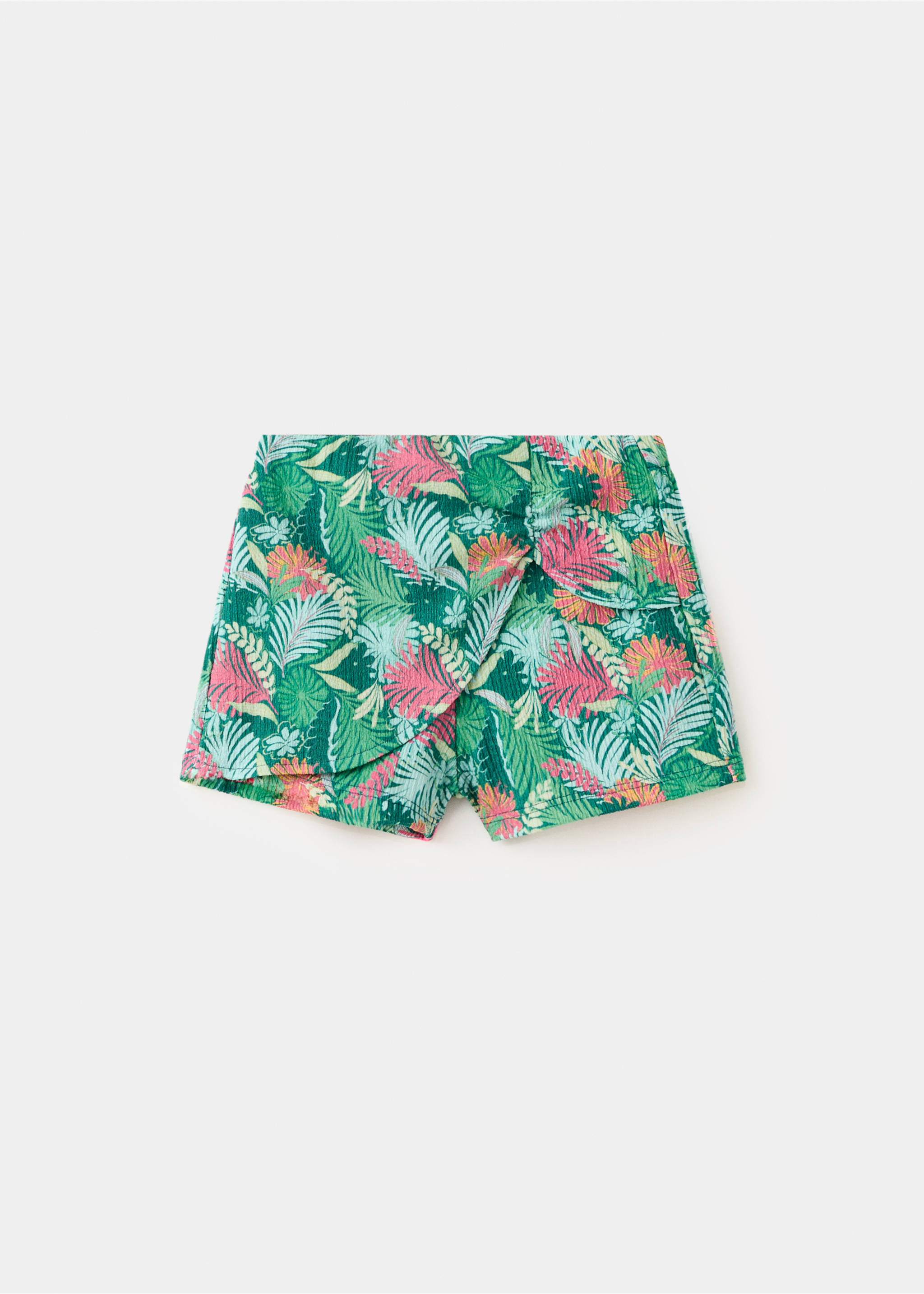 Short imprimé tropical - Article sans modèle, Corail. Ref: 27088276-00.