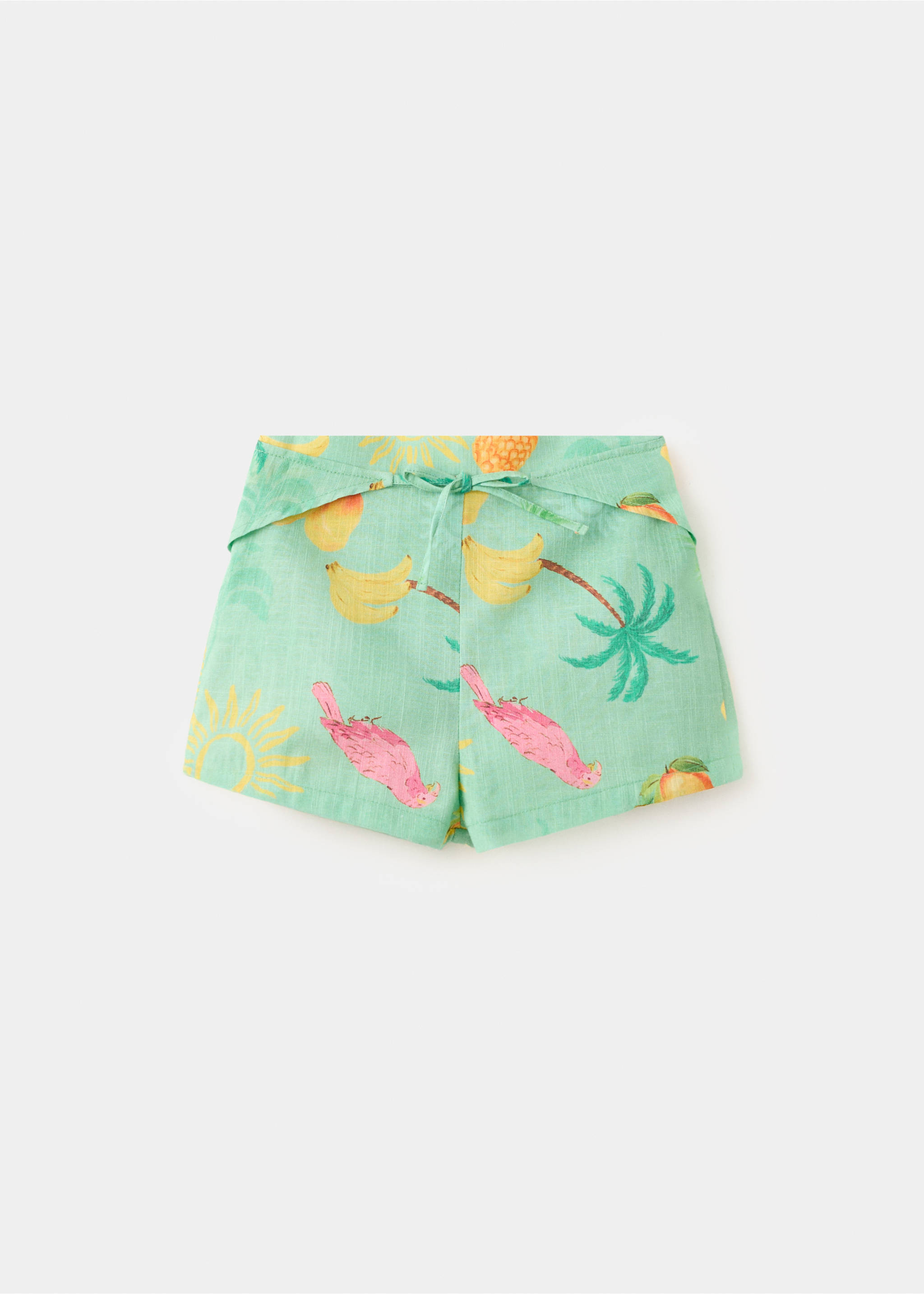 Shorts estampado tropical - Artículo sin modelo, Verde. Ref: 27088277-00.